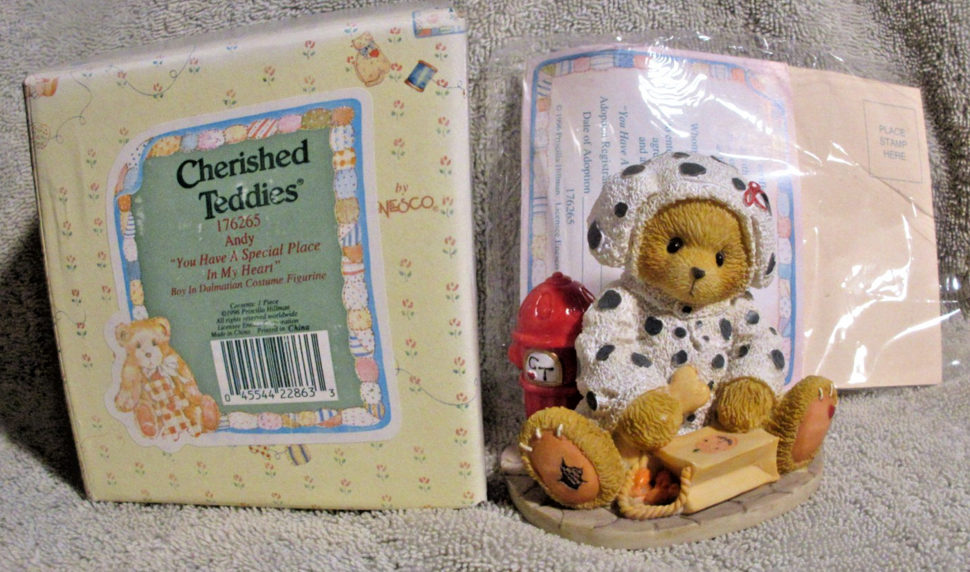 Cherished Teddies Andy “You Have A Special Place In My Heart” NIB Free Shipping