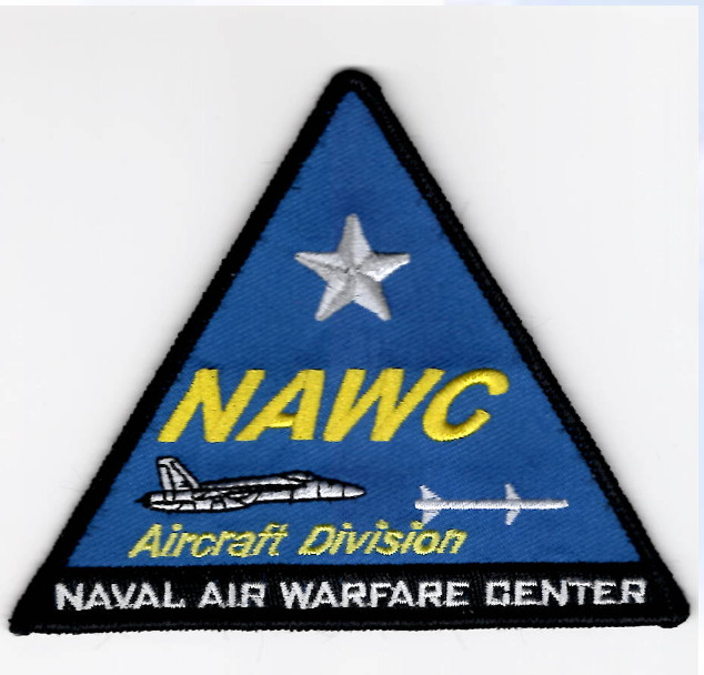 3.75″ NAVY NAWC F-18 AIRCRAFT DIVISION TRIANGLE EMBROIDERED PATCH