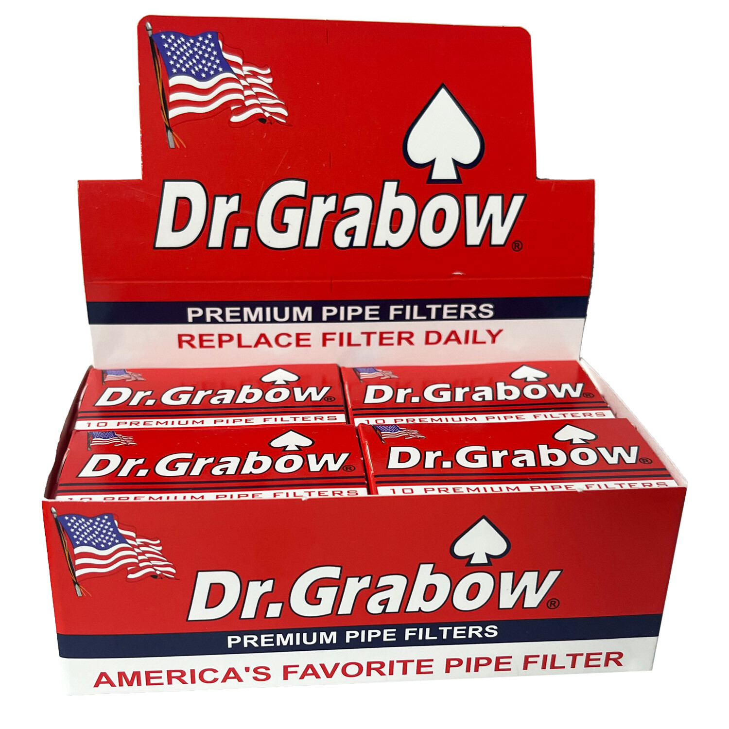 Dr. Grabow Pipe Filters – 12 Boxes of 10 Filters