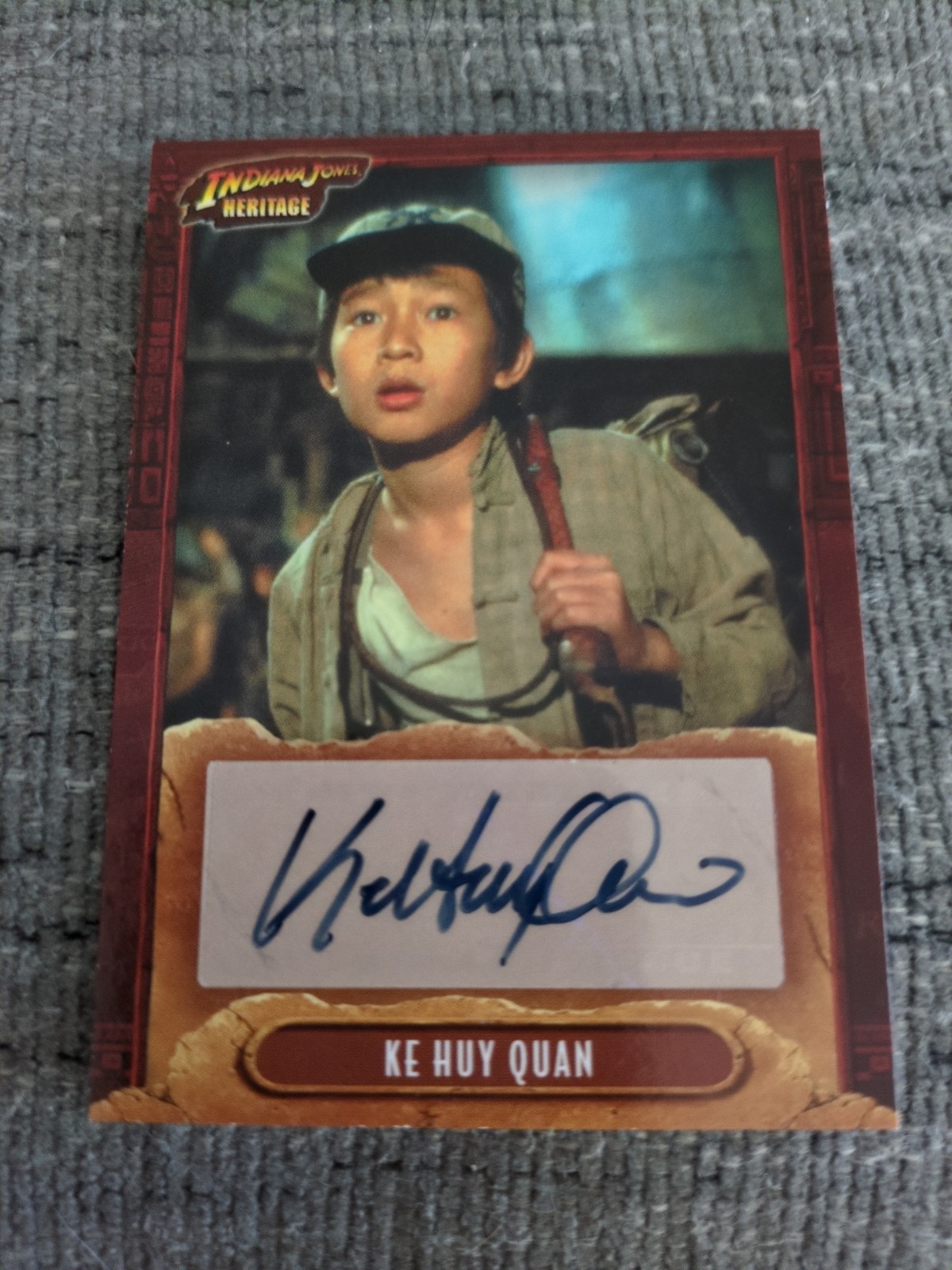 Topps 2008 Indiana Jones Heritage Ke Huy Quan Short Round Autograph Insert