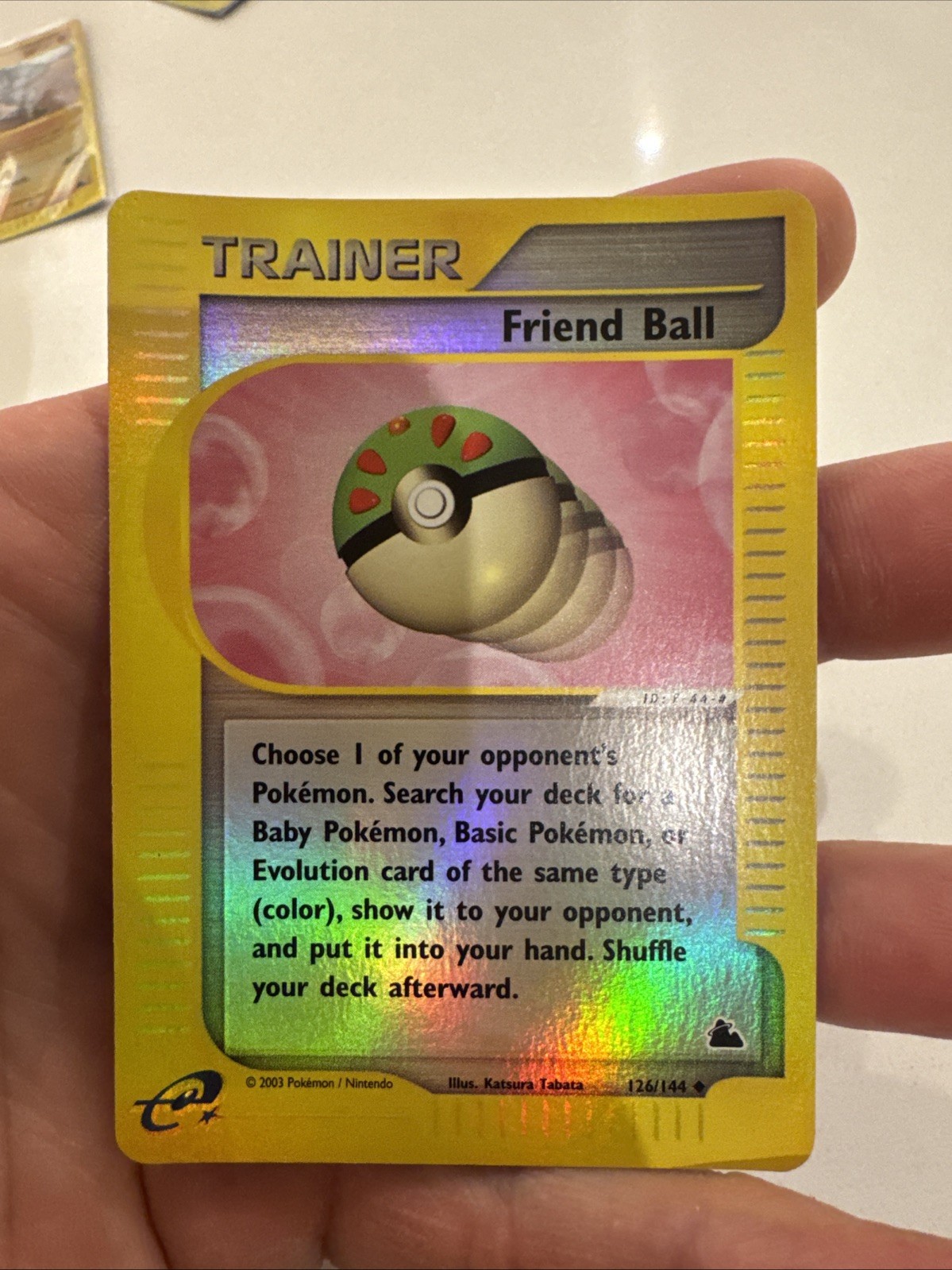 Pokémon TCG Friend Ball 126/144 Skyridge Uncommon Reverse Holo Card