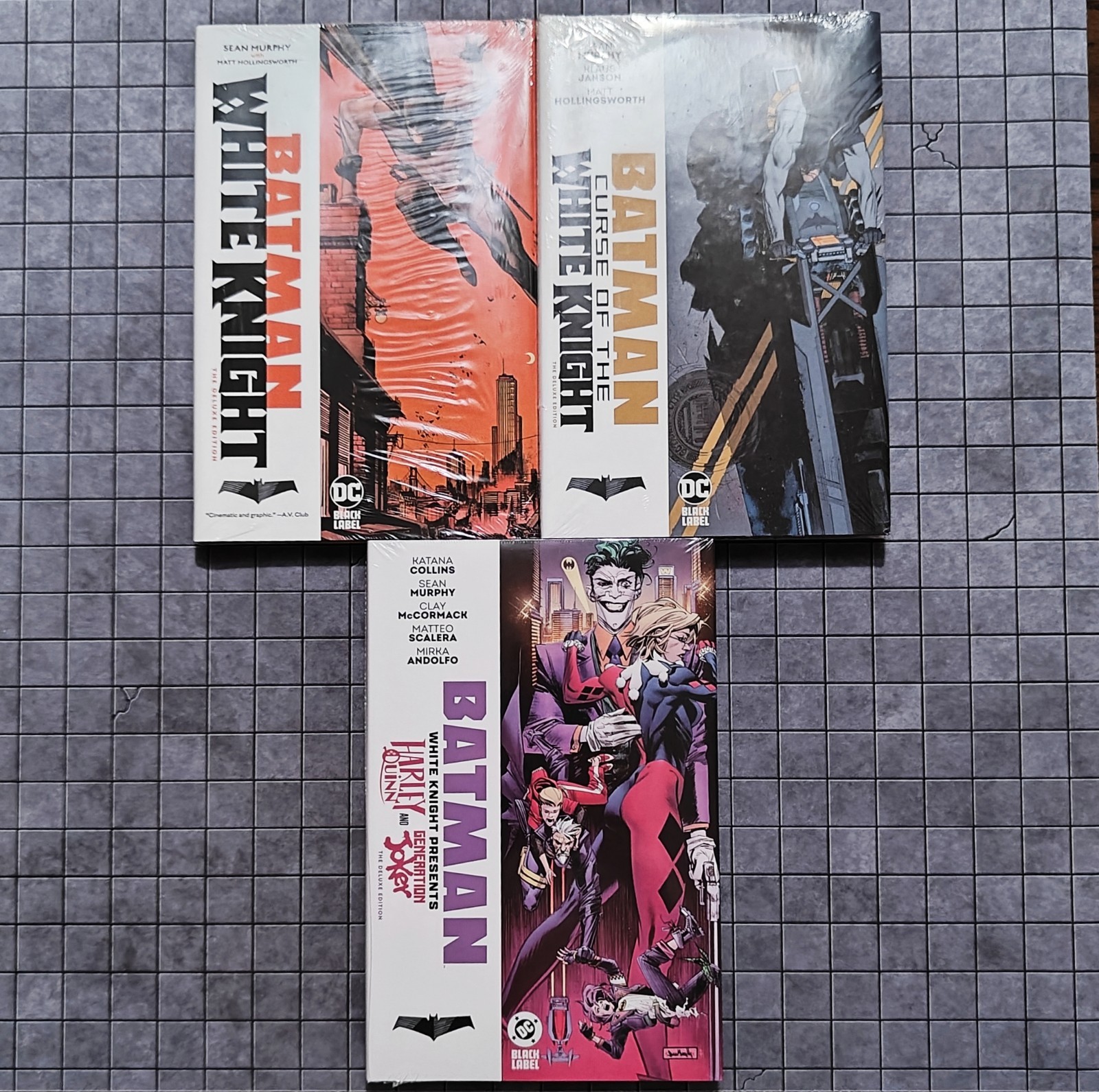 Batman White Knight Deluxe Edition Hardcover Set – Curse, Joker, Harley – SEALED