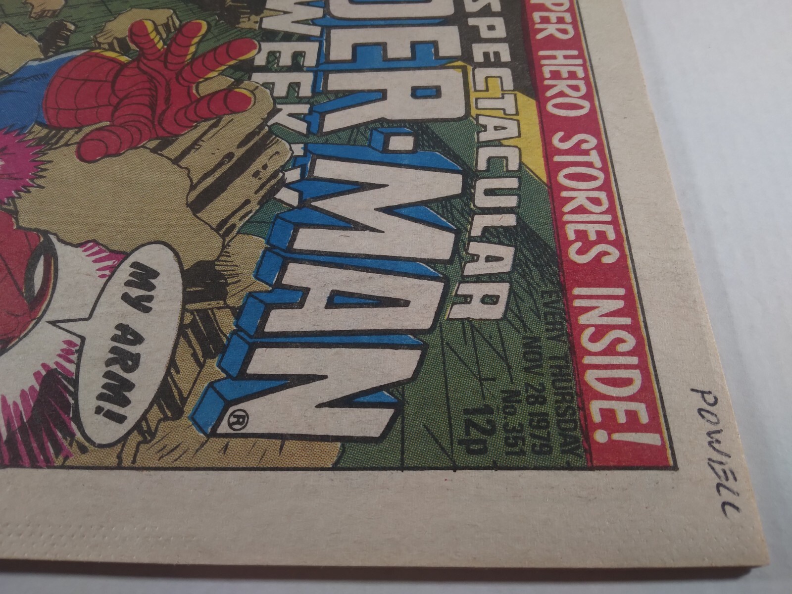 🔑🔥 SPECTACULAR SPIDER-MAN WEEKLY #351 MARVEL UK 1979 Amazing 195 2nd BLACK CAT
