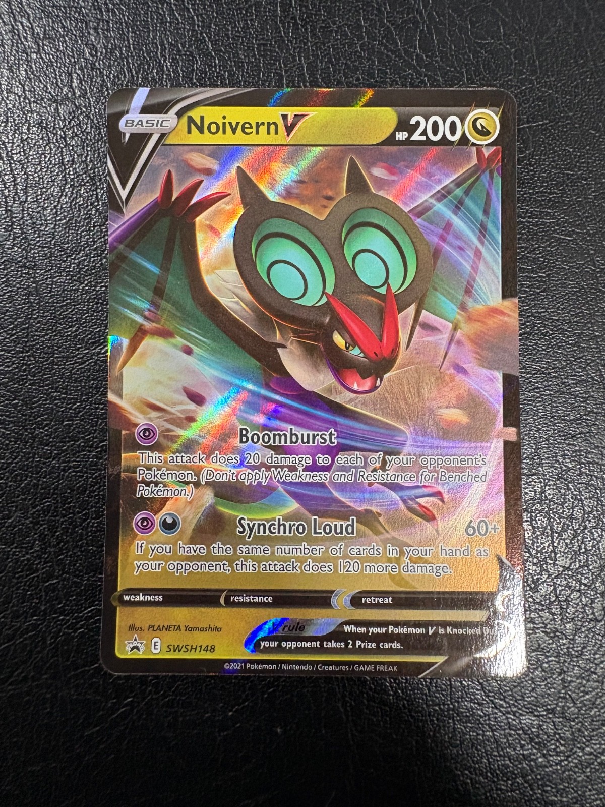 Pokemon 2021 Sword & Shield Noivern V Black Star Promo Rare Pokemon Card NM