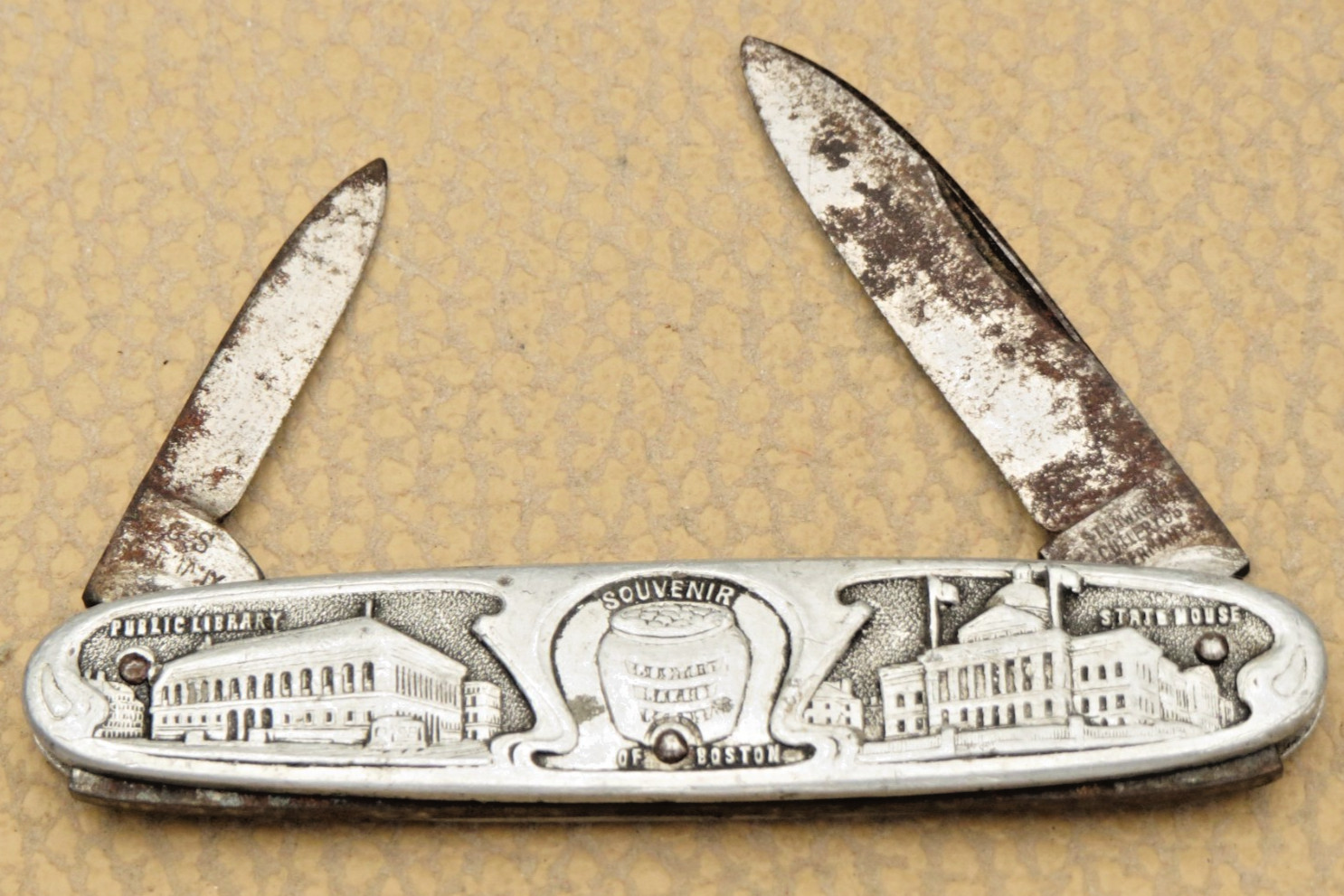 Antique Solingen Made Cigar Pattern Penknife Sculpted Metal – BOSTON MA SOUVENIR
