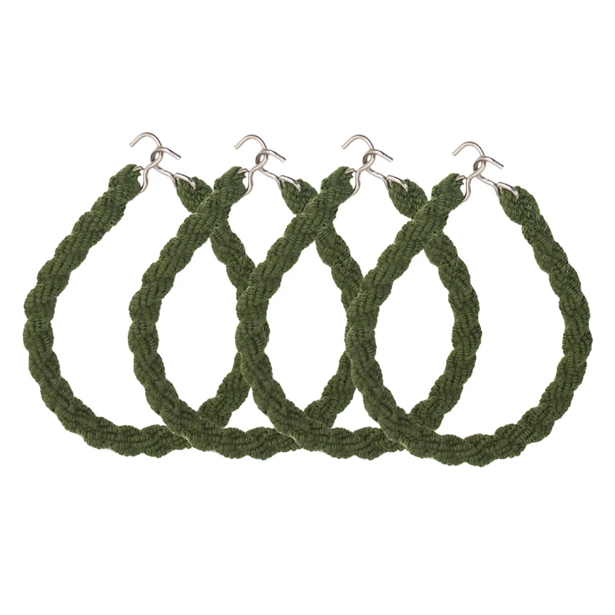 Boot Bands: Trouser Blousers -Green elastic – 2 Pairs ( With Hook)