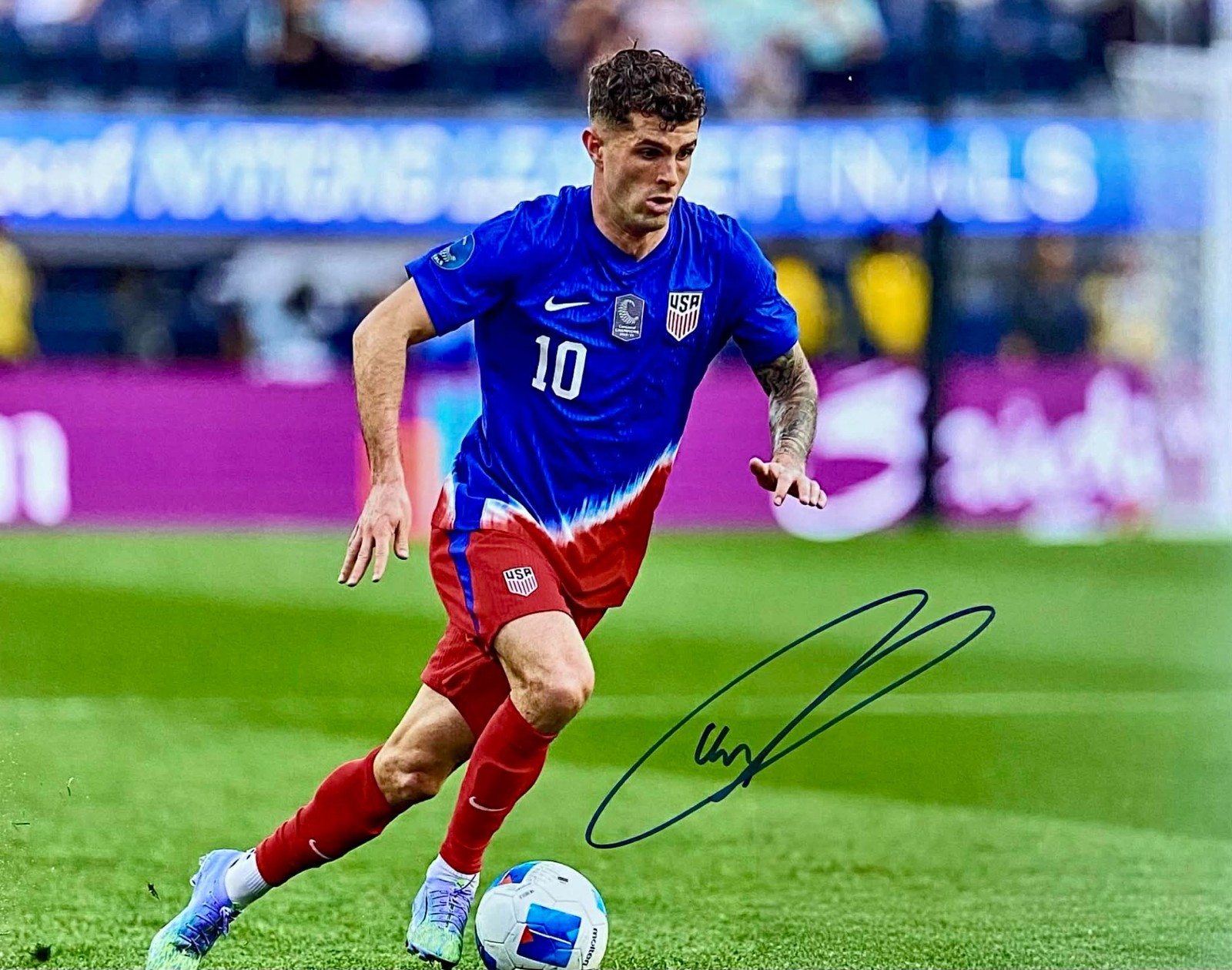 Christian Pulisic USA Soccer AC Milan Star Autographed 11×14 Photo Signed (#10)