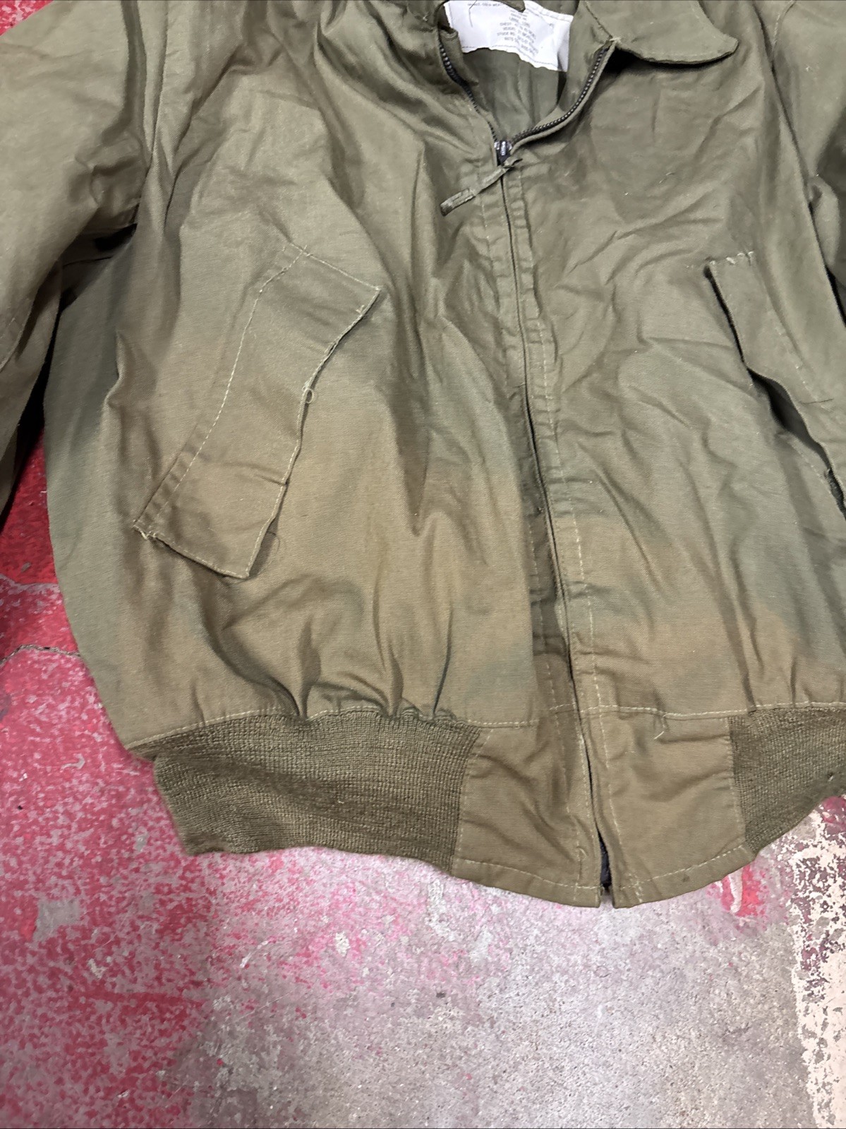 Cold Weather High Temperature Resistant Jacket Tanker Jacket Large Long OD Green