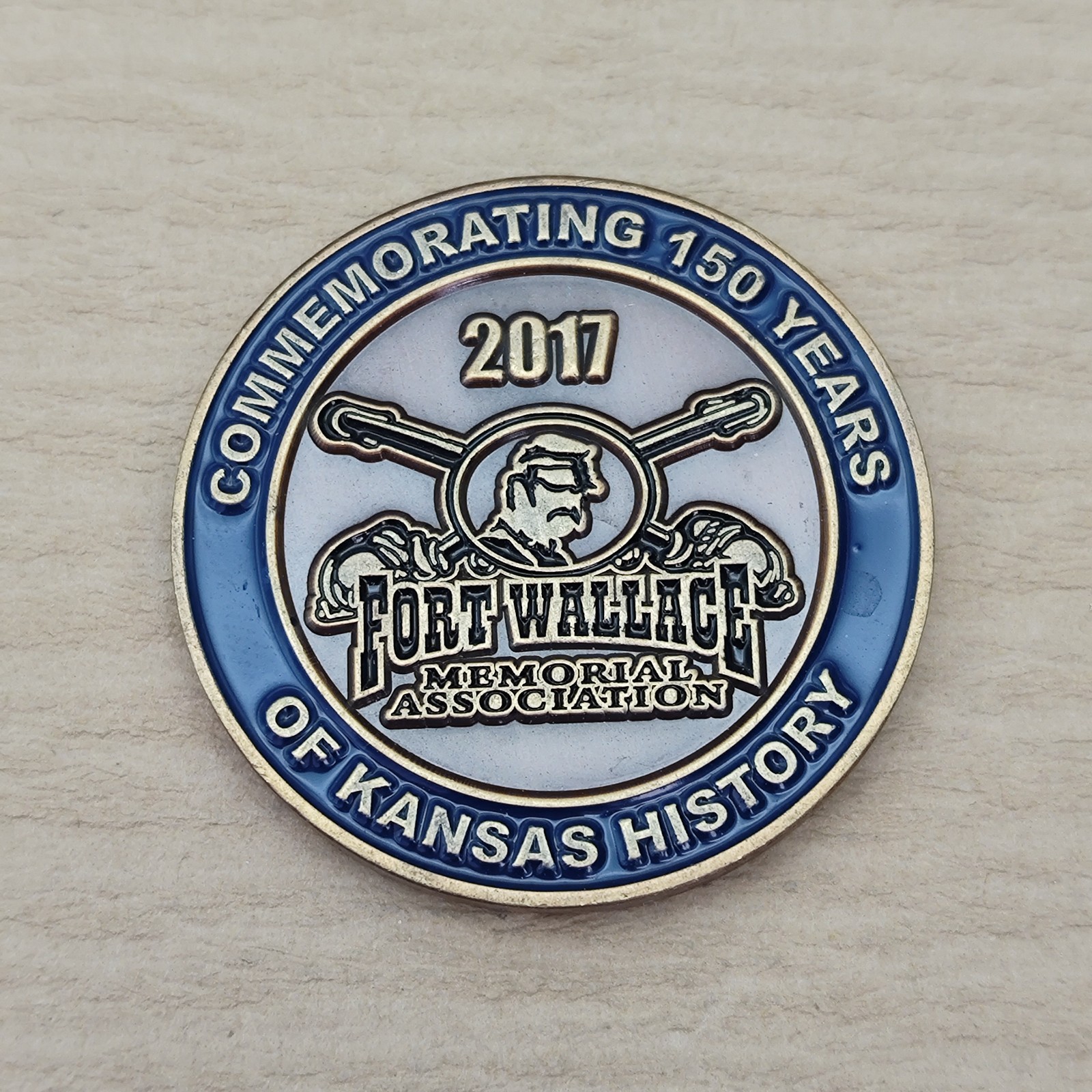 Fort Wallace Memorial Association Commemorating 150 Years of Kansas History Coin