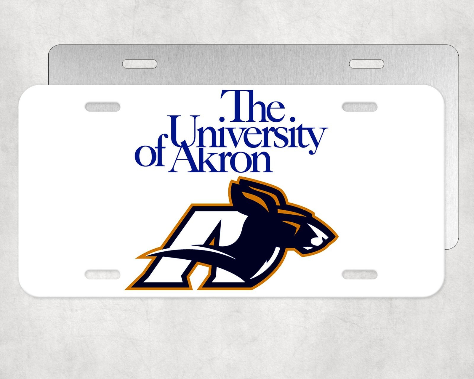 License Plate Tag University Of Akron Zips college