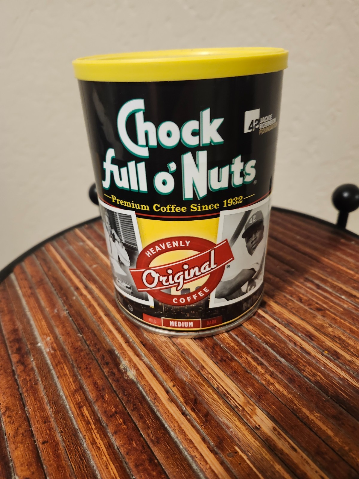 Jackie Robinson Chock Full Of Nuts Commemorative Coffee Can 11.3 OZ EXT +