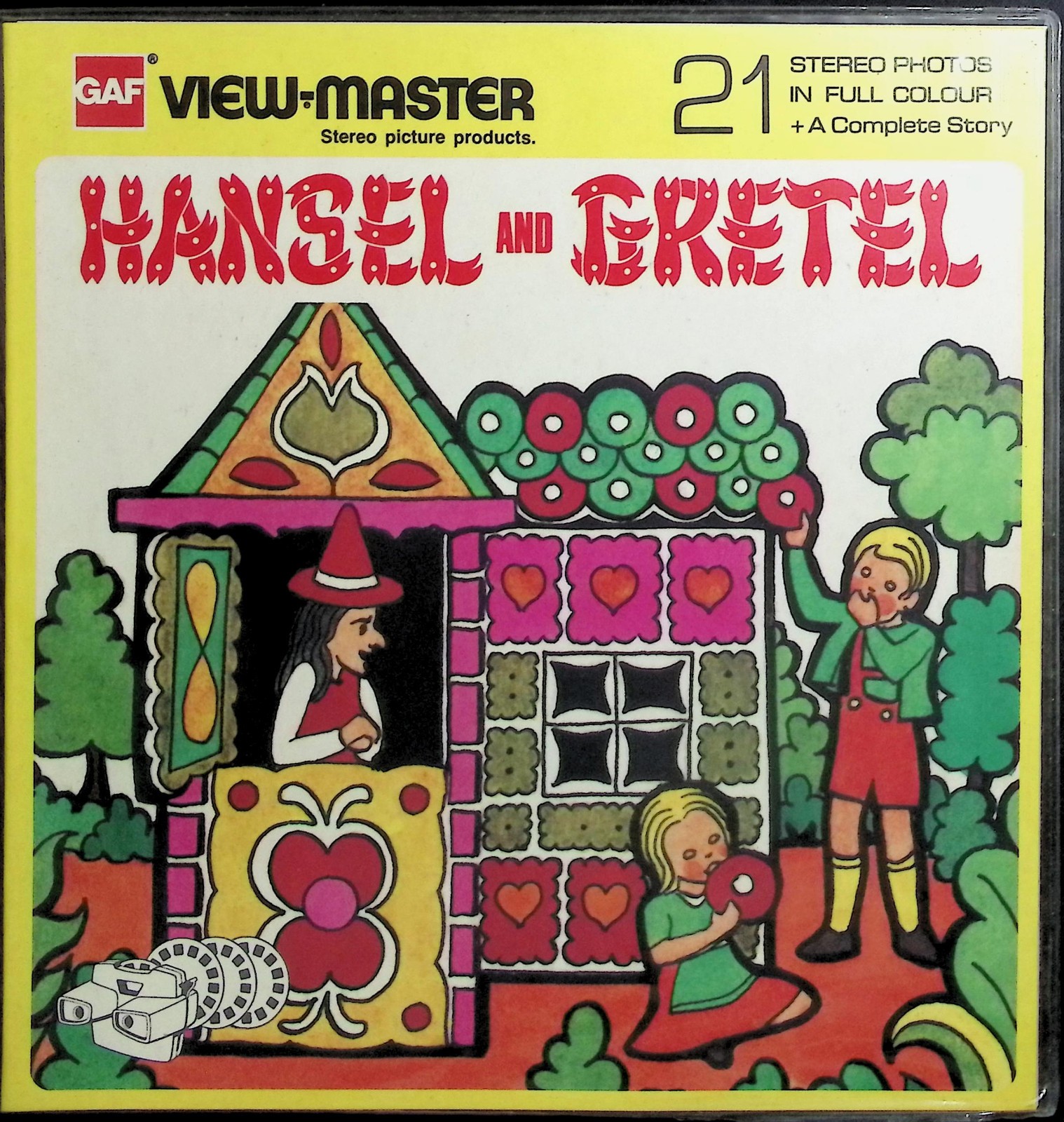 Hansel And Gretel 8″x8″ 3D View-Master 3 Reel Packet Folder NEW SEALED ND107E