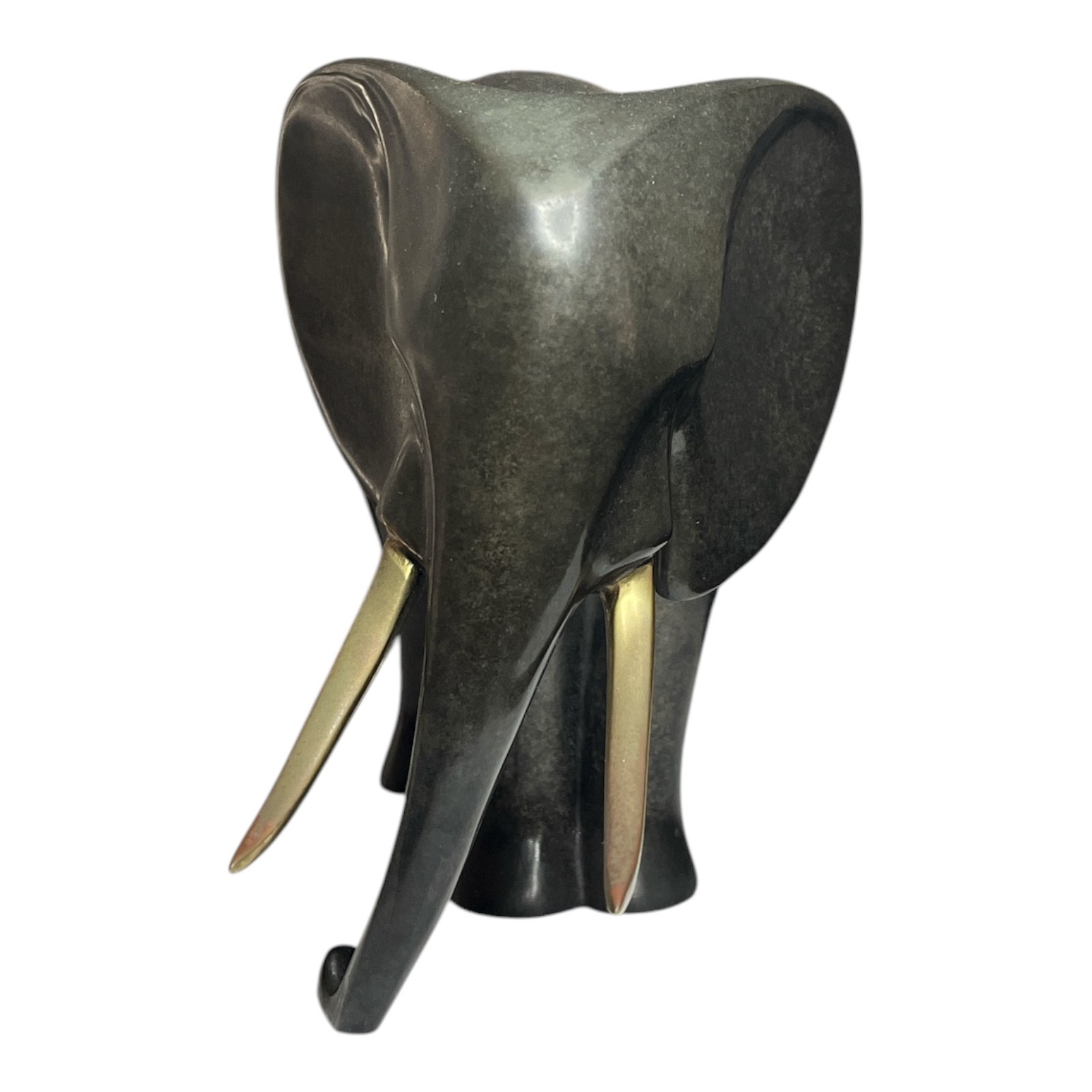Vintage Loet Vanderveen (1921-2015) Bronze Elephant Model 121 #323/500 USA 1991