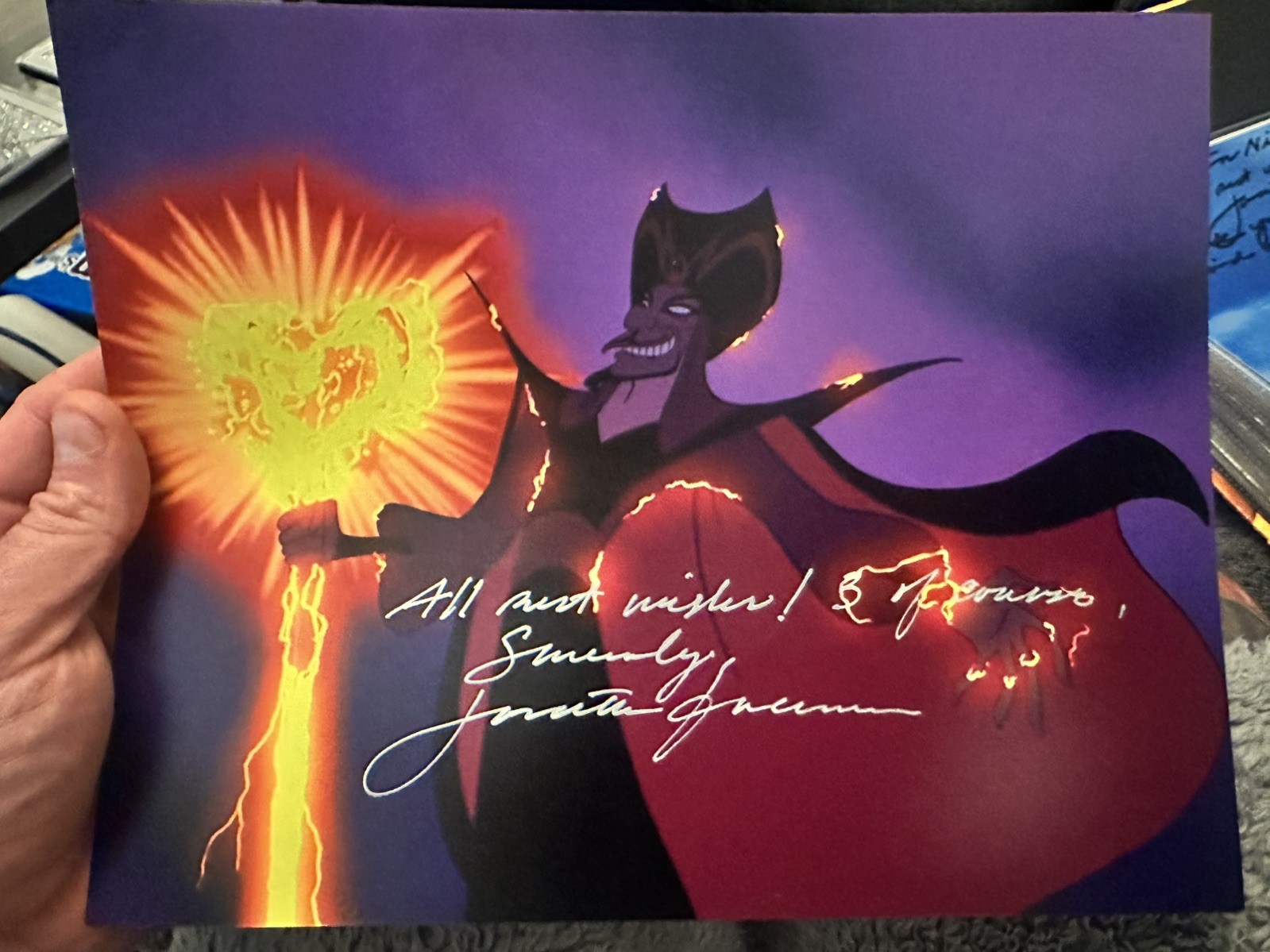 Jonathan Freeman Signed Autograph Photo – Disney – ALADDIN – JAFAR