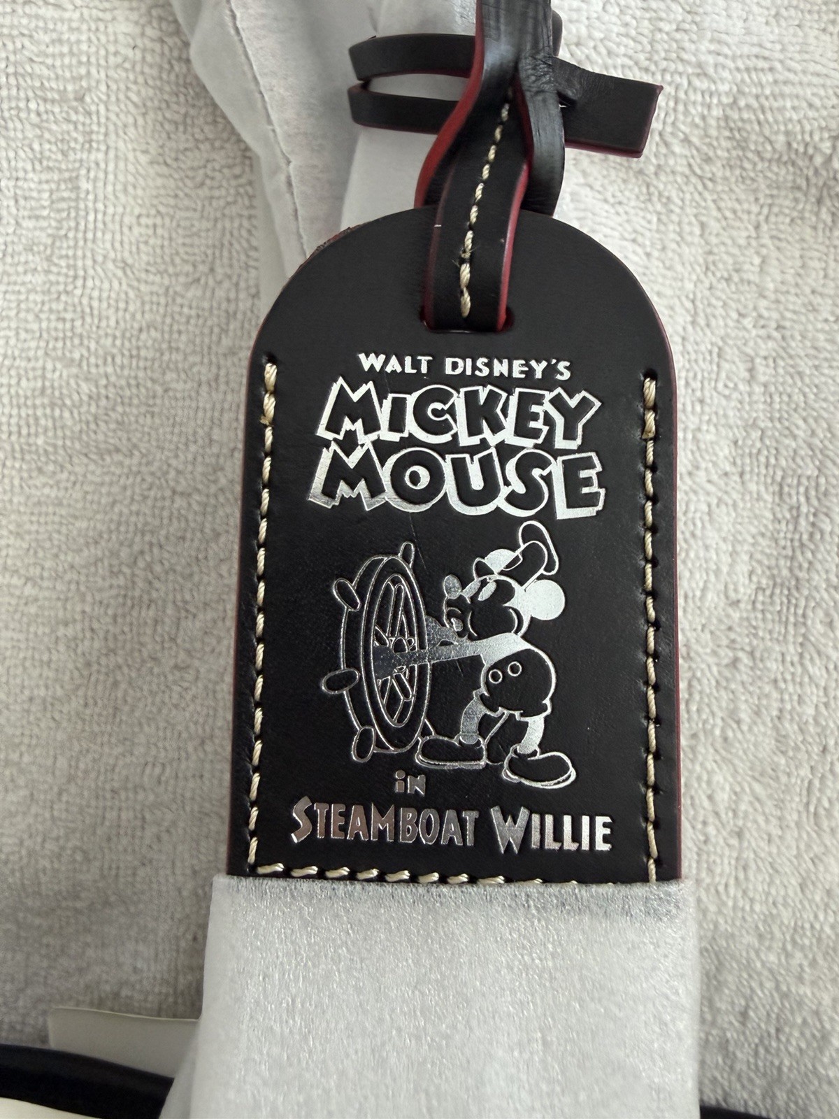 Disney Dooney & Bourke Mickey Mouse Steamboat Willie Tote Bag Black & White- NWT