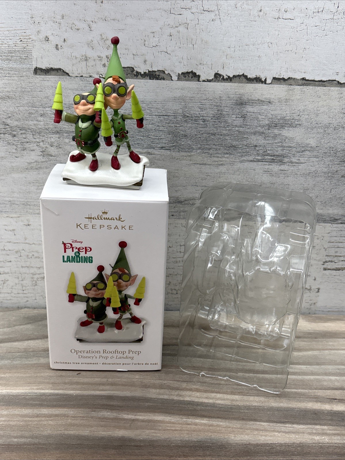 2011 Disney Hallmark Ornament Operation Rooftop Prep & Landing Wayne and Lanny