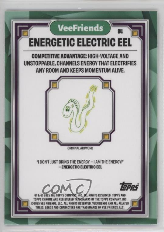 2025 Topps Chrome VeeFriends Energetic Electric Eel #84 1d0h