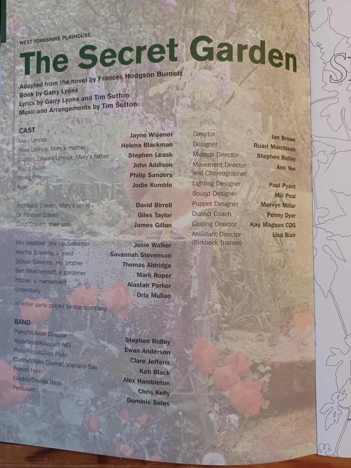 4 x Programmes from The West Yorkshire Playhouse Leeds – 2000s onwards