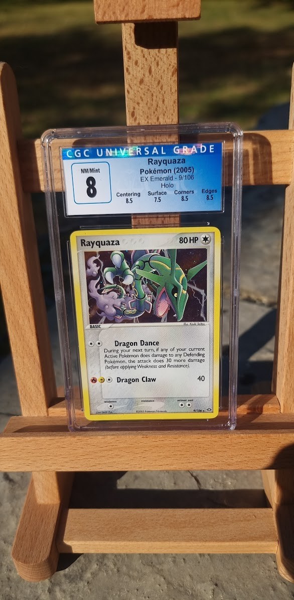 Rayquaza Holo #9 Emerald PSA CGC 8 Blue [July 2026] US/UK/CA/EU 72h Delivery