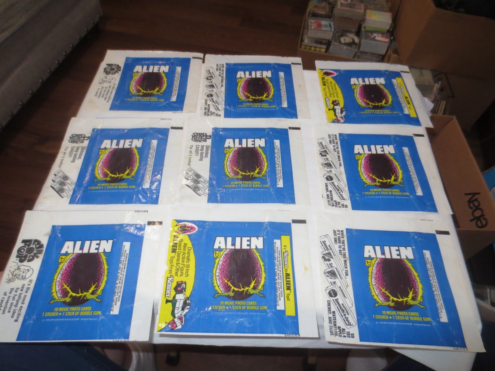 1979 Topps Alien – Empty Display Box + 25 Empty Packs