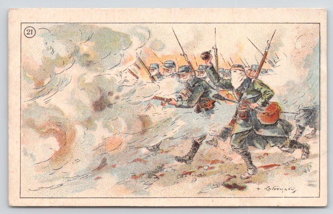 The Great War First Series Asphyxiating Gases French Victorian Trade Card
