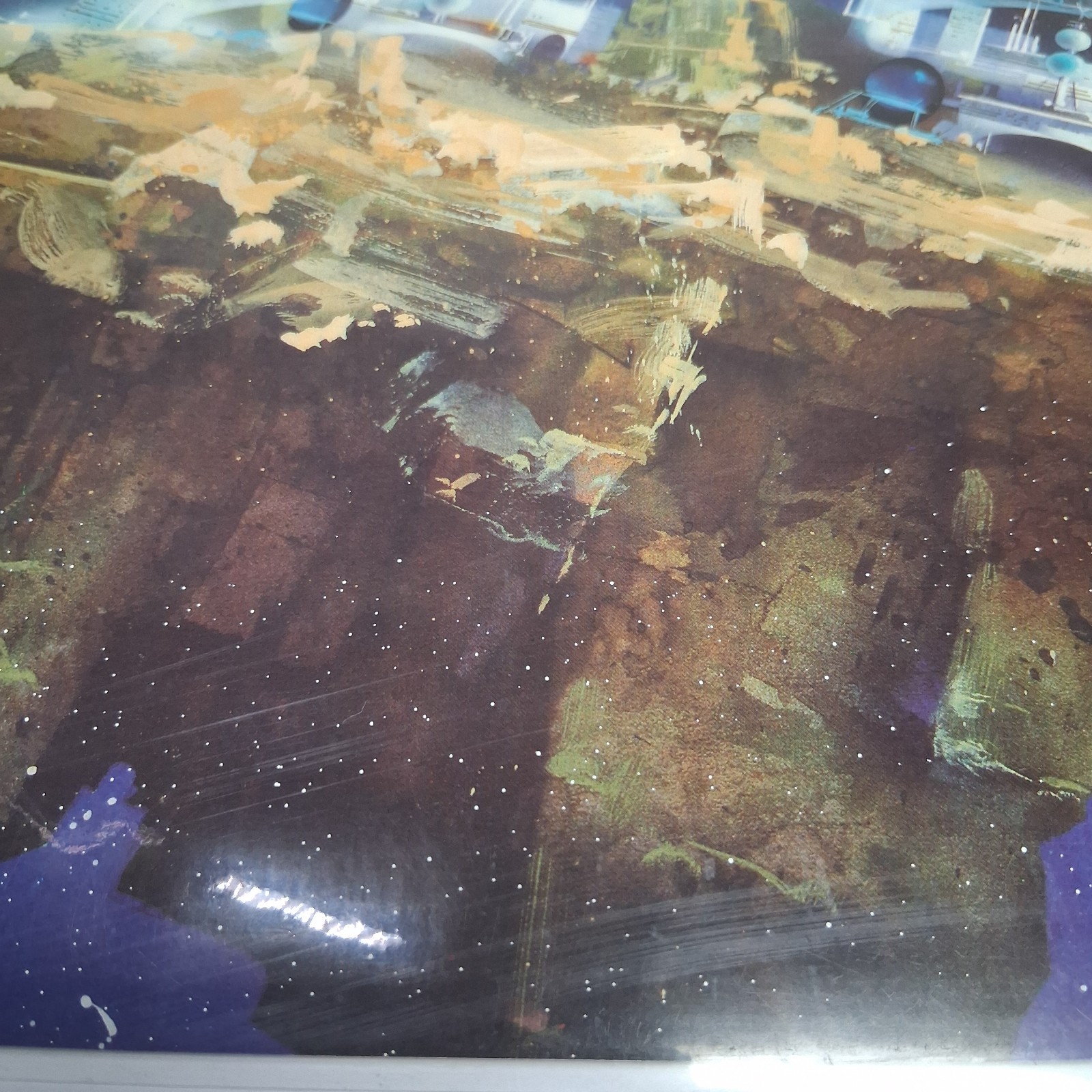 RARE 1981 Robert Fobear Sci-Fi Lithograph Print Poster Lot Retro Space Vintage