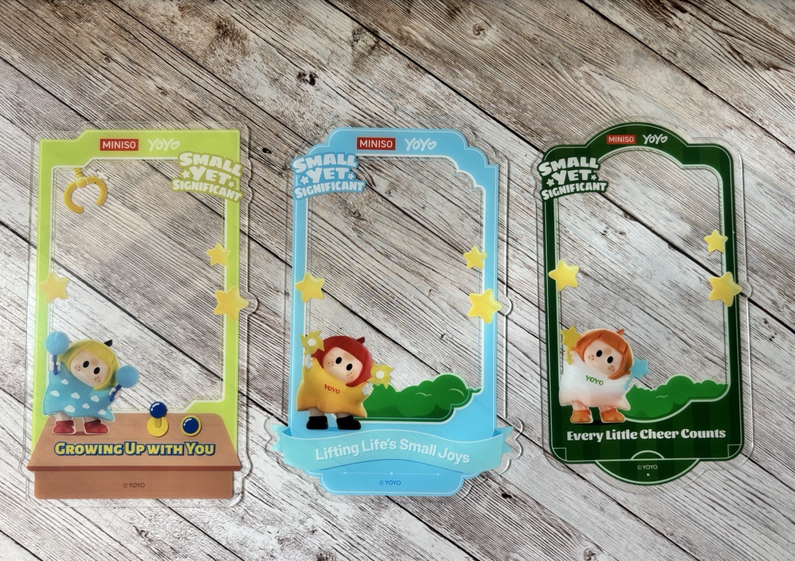 3-PC, MINISO YOYO Small Yet Significant Free Standing Photo Frame, RARE Last One