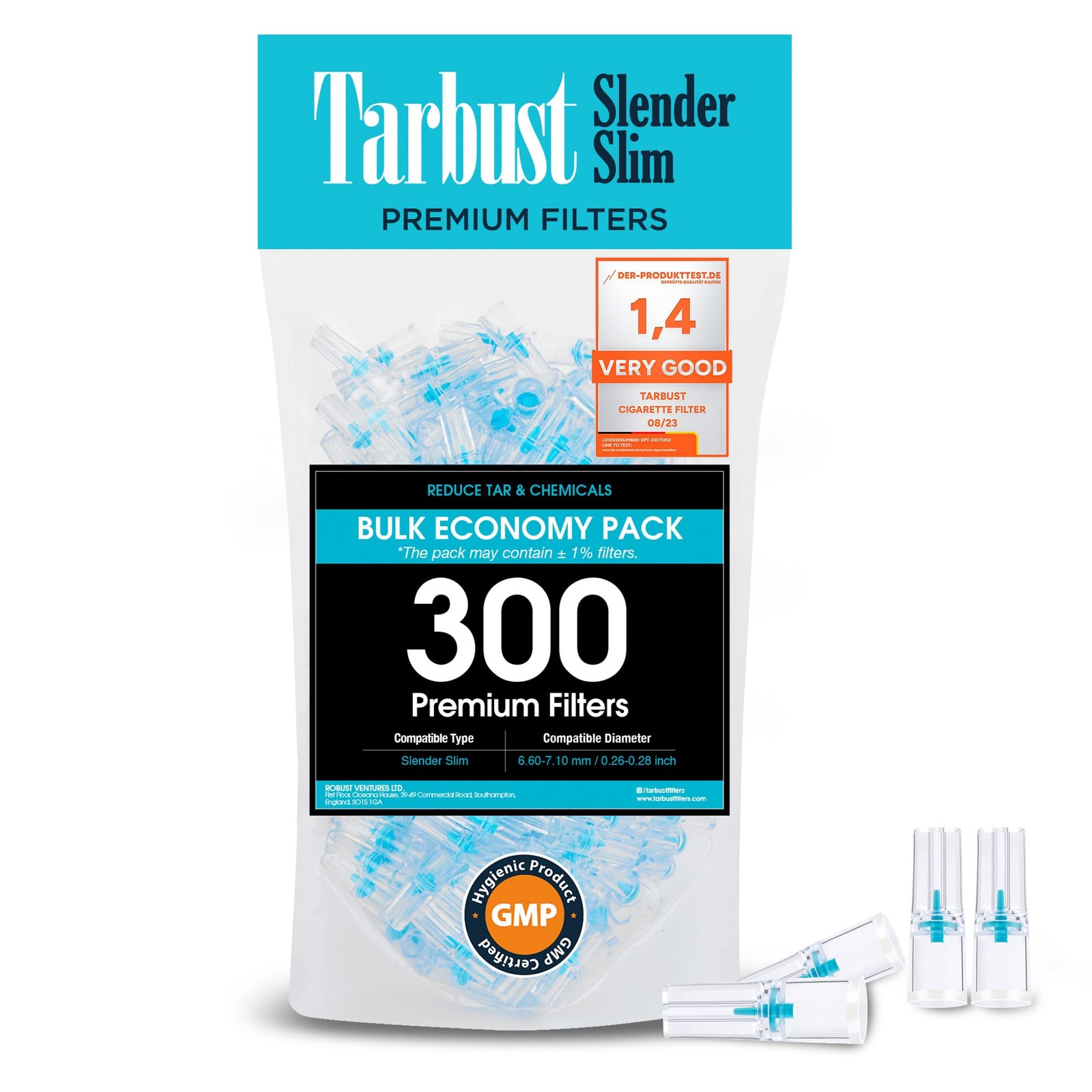 Slender 300 Cigarette Filters that Remove Tar and Chemicals, Reusable Filter …