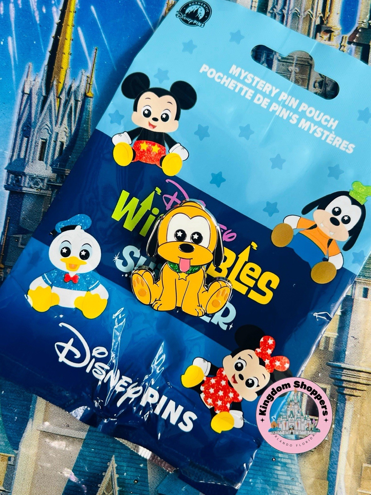 2026 Disney Parks Wishables Shimmer Mystery Pouch Pin Pluto ONLY