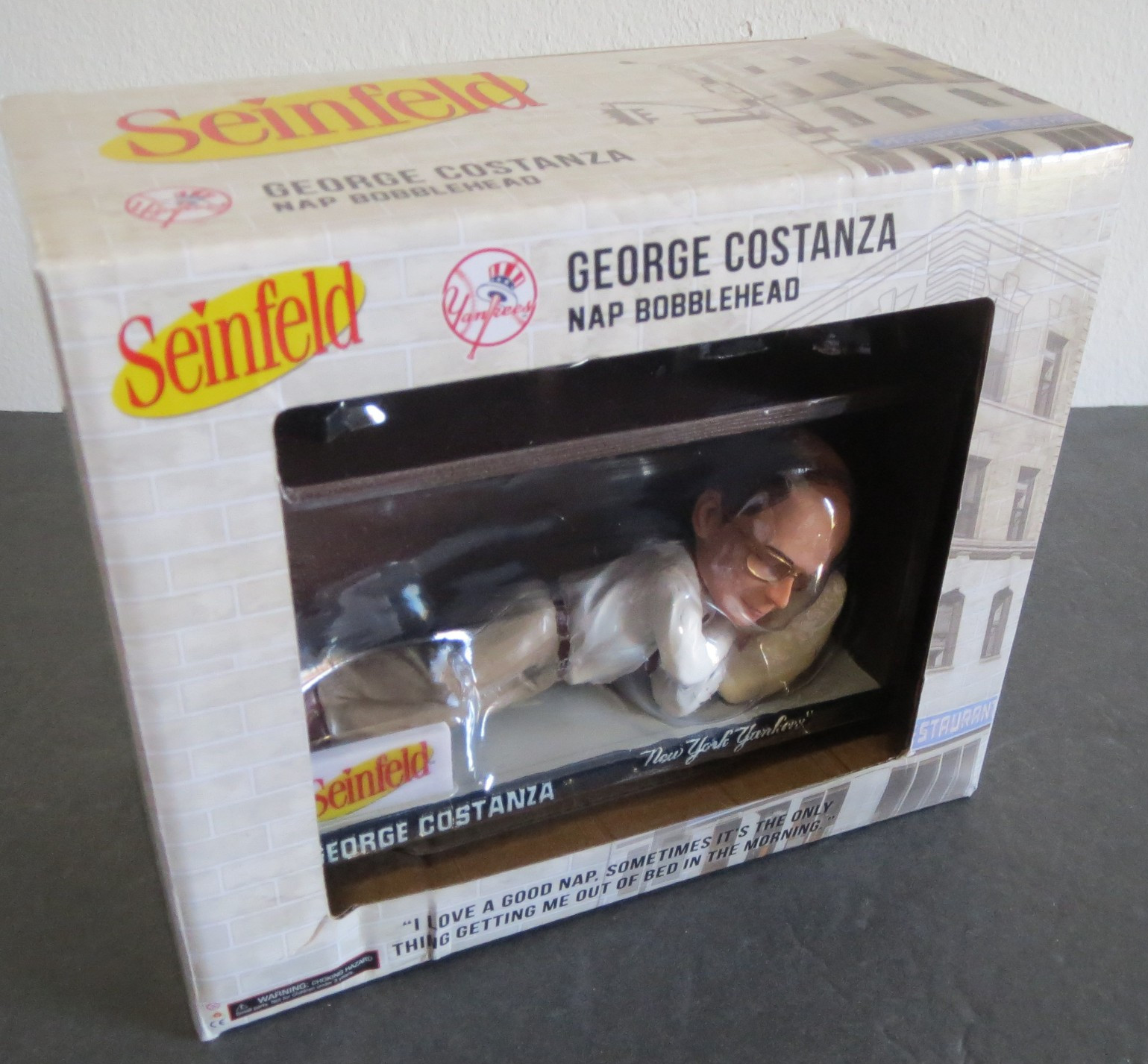 George Costanza Bobblehead 2025 NY Yankees SGA 8/21 Seinfeld Rare Stadium Promo