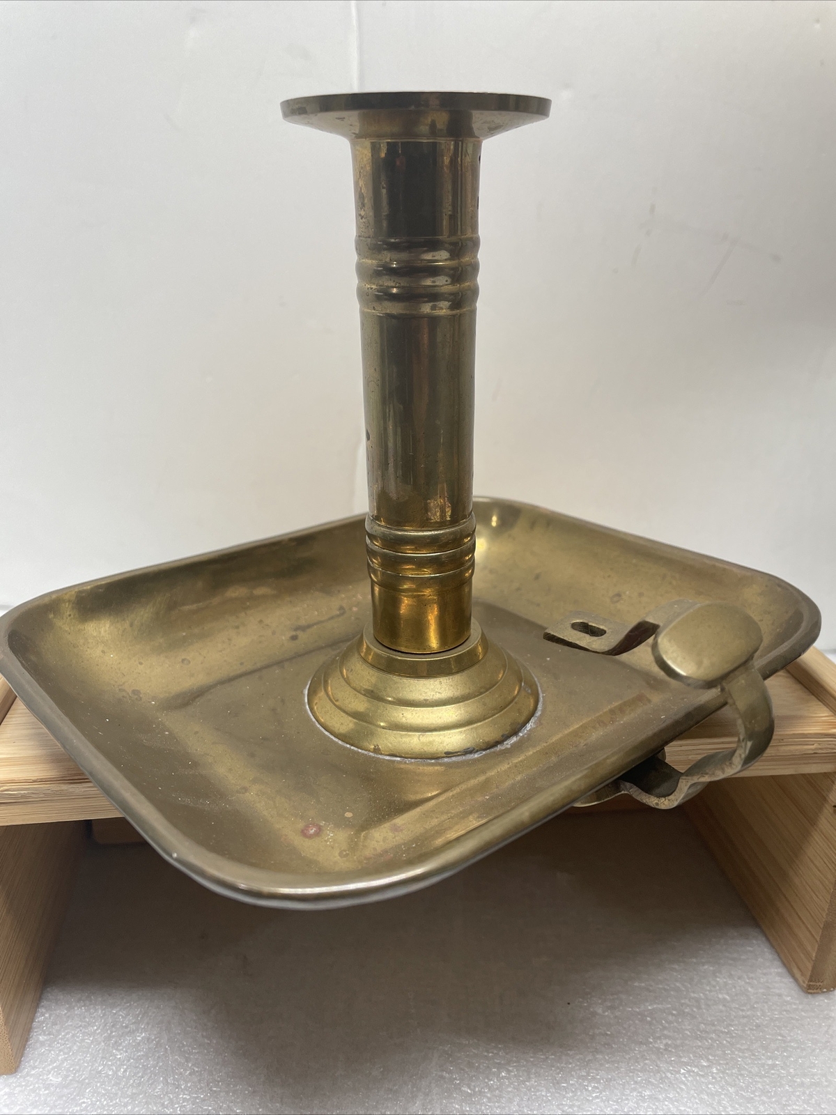 Vintage Decorative Crafts Inc Solid Brass Hand Crafted Candle Holder Taper 5.5″T