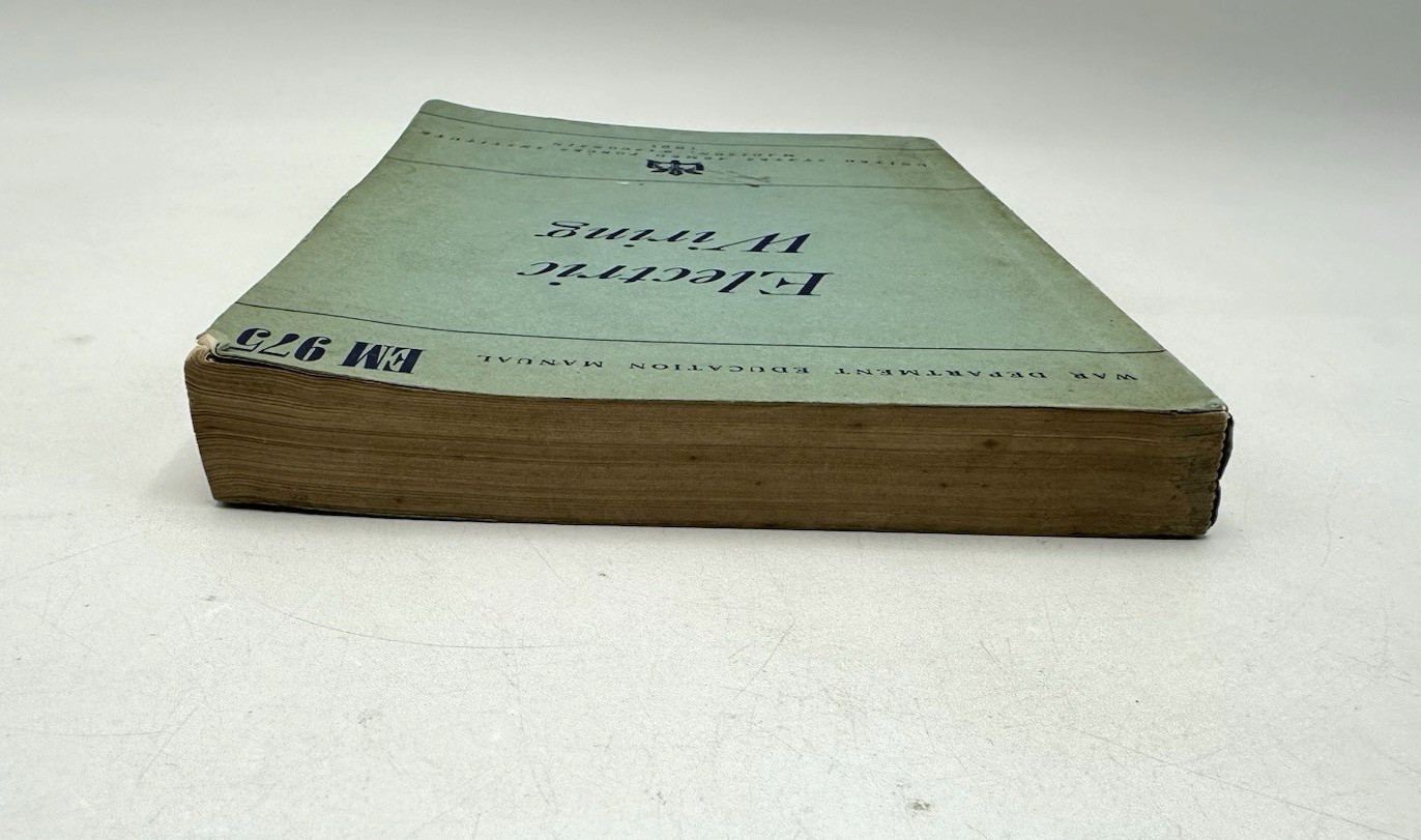 VINTAGE “ELECTRICAL WIRING” TECHNICAL MANUAL EM975 US Armed Forces