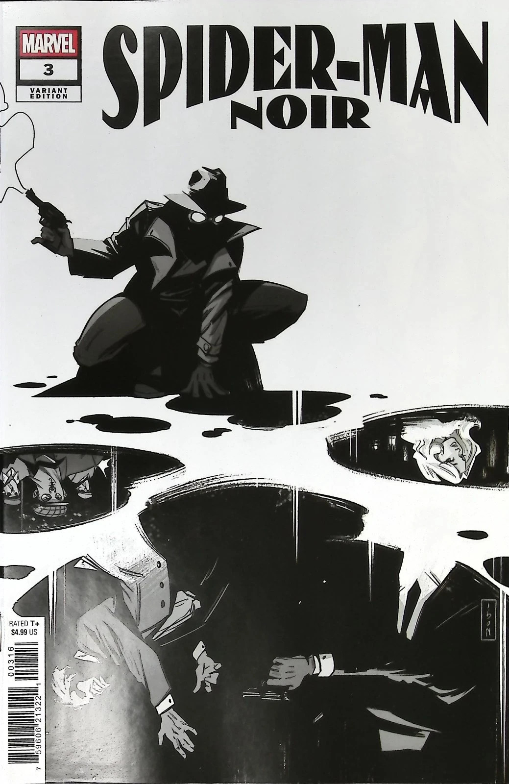 Spiderman Noir 3 1:25 Nogi San Incentive Variant Marvel Comics NM