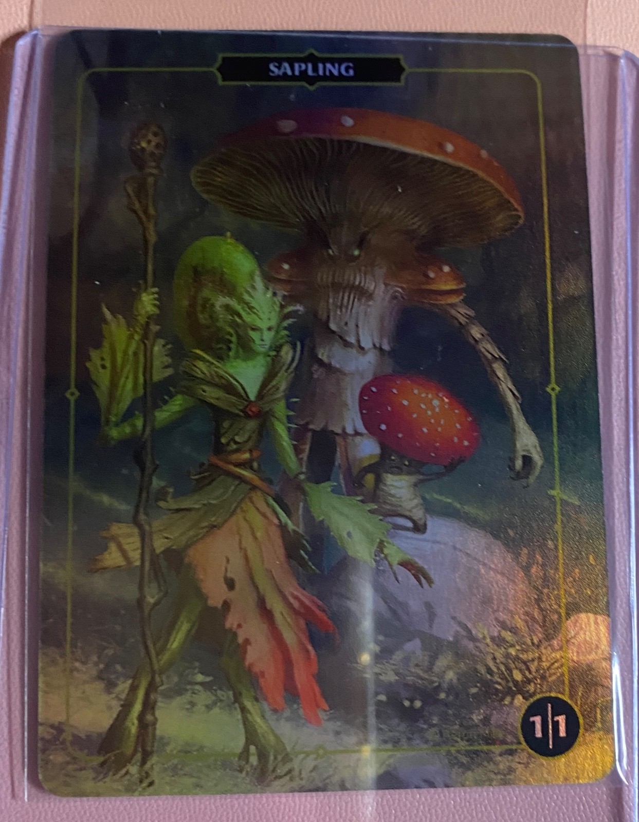 Sapling 1/1 Aaron Miller Collector Token Foil Card Trading Card