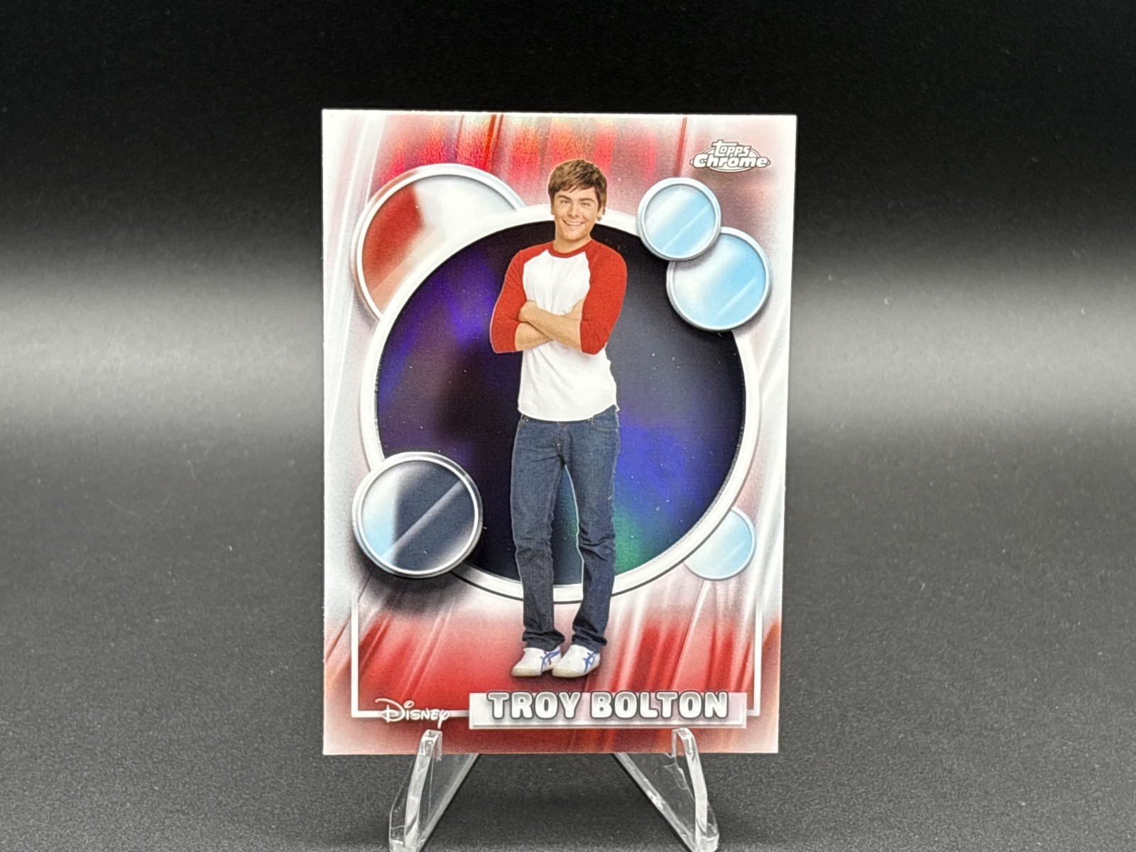 2026 Topps Chrome Disney #182 Troy Bolton Refractor – High School Musical Efron