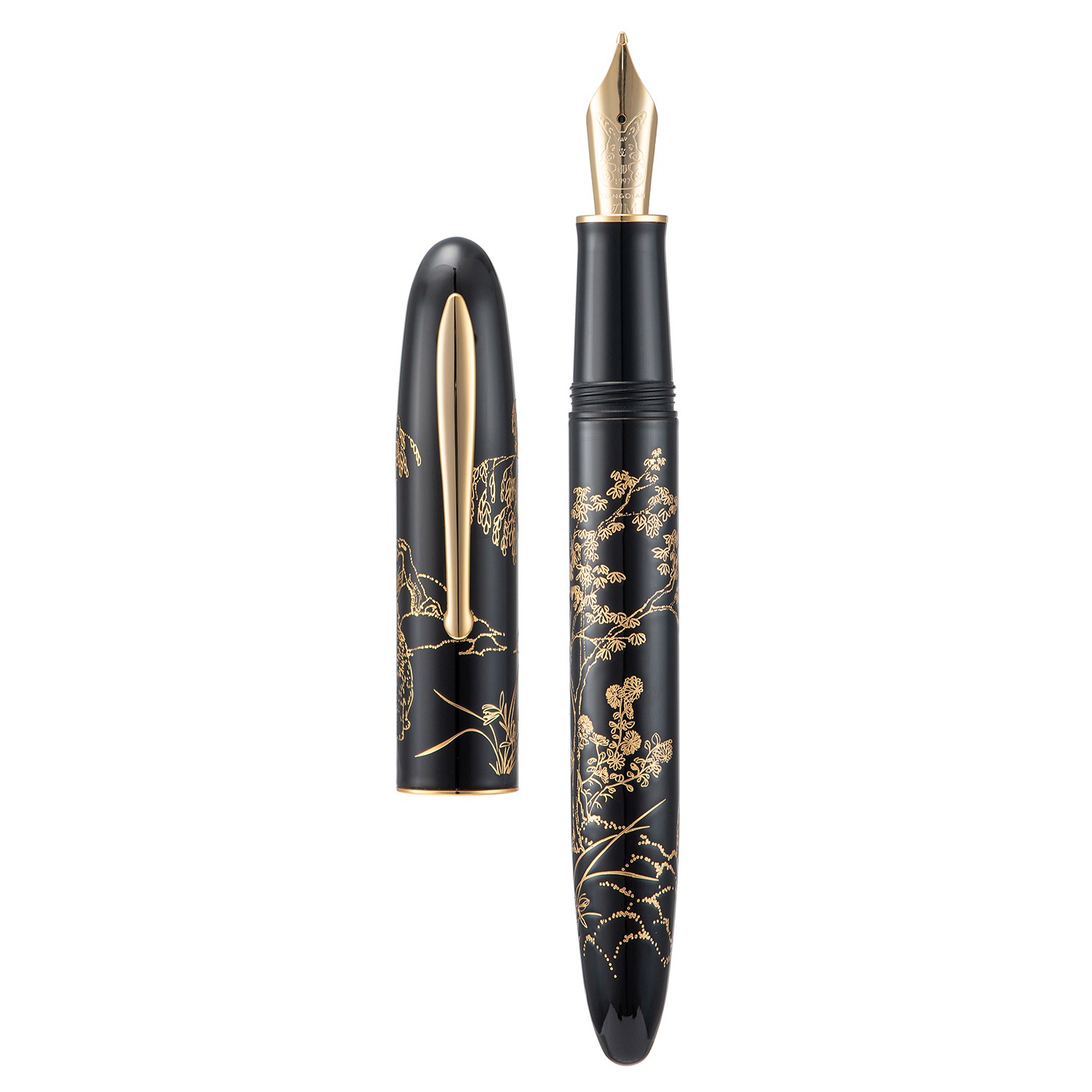 Hongdian N23 Fountain Pen EF/Long Knife Nib, Red Rabbit Year Limited Carving Pen