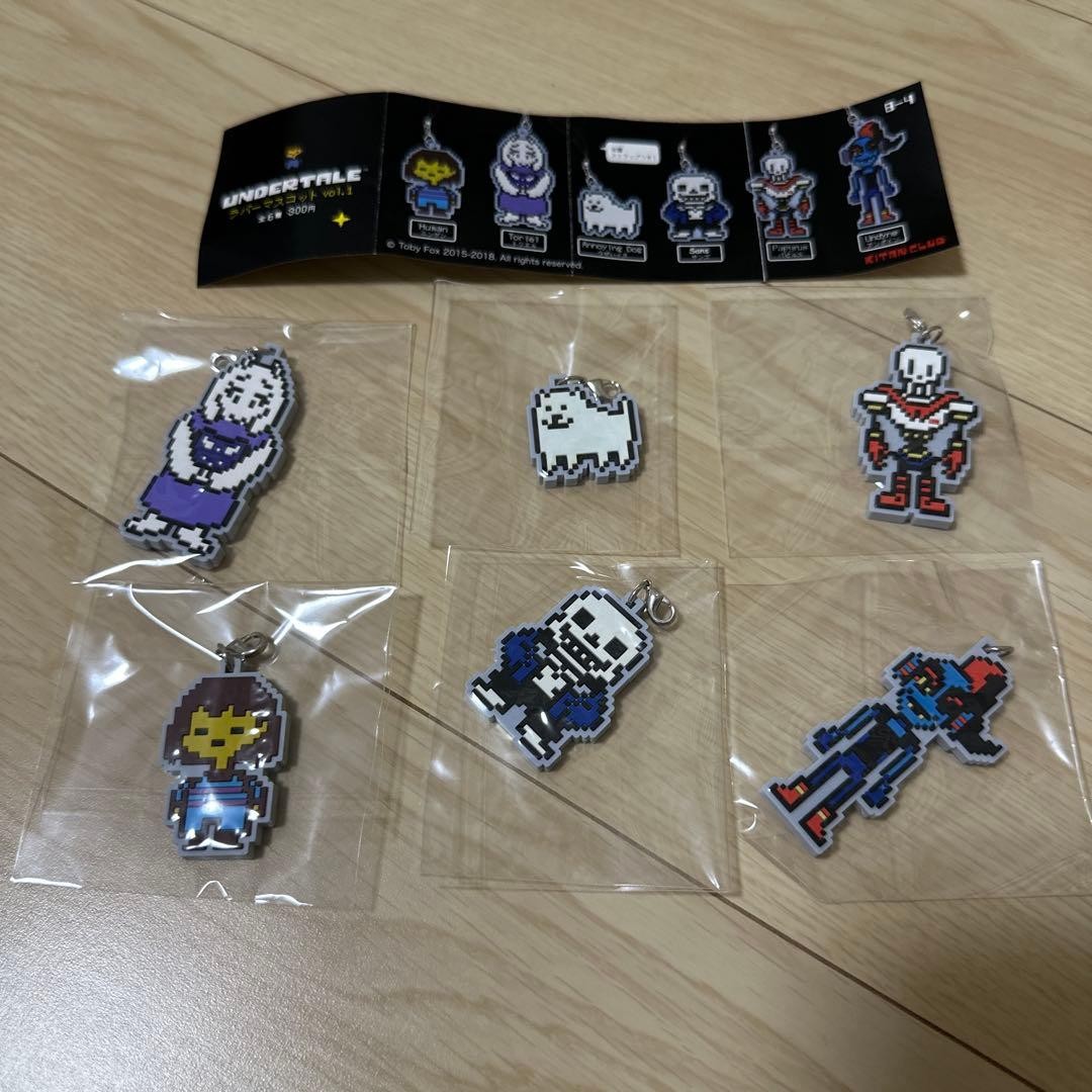 UNDERTALE Rubber Mascot Vol. 1 Complete Set of 6 Types
