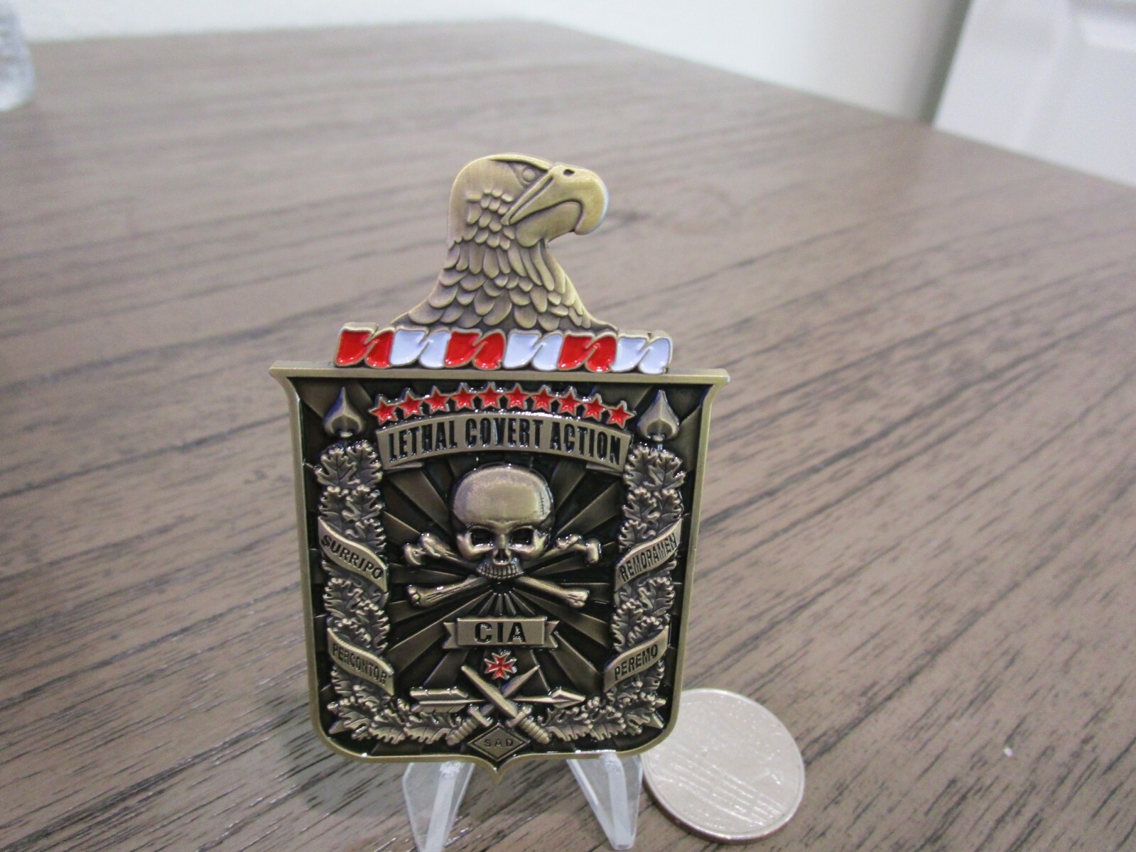 Covert Operations HUMINT Clandestine Paramilitary CIA Challenge Coin