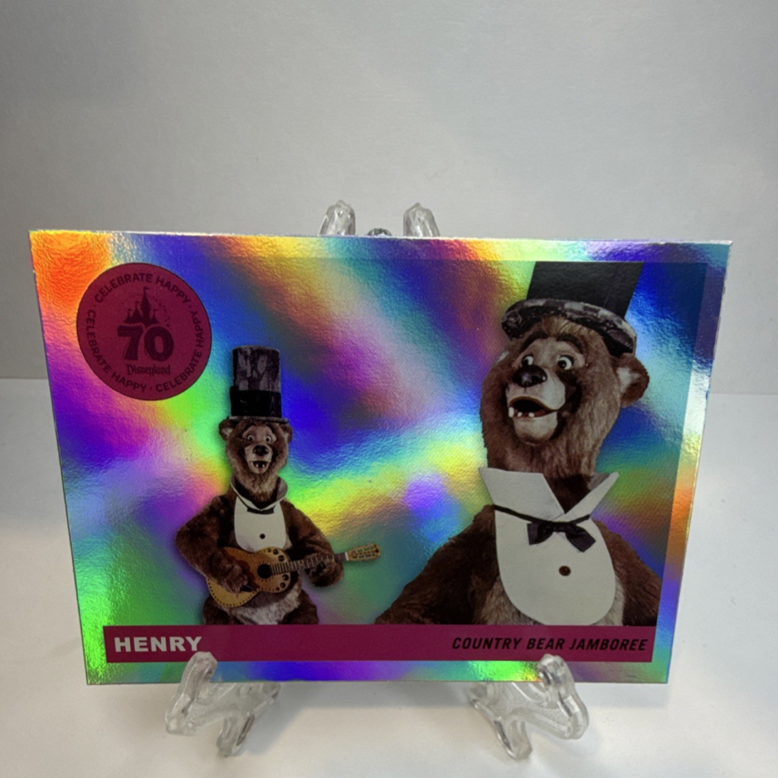 Topps Henry T55-19 Disneyland 70th Country Bear Jamboree Insert Trading Card