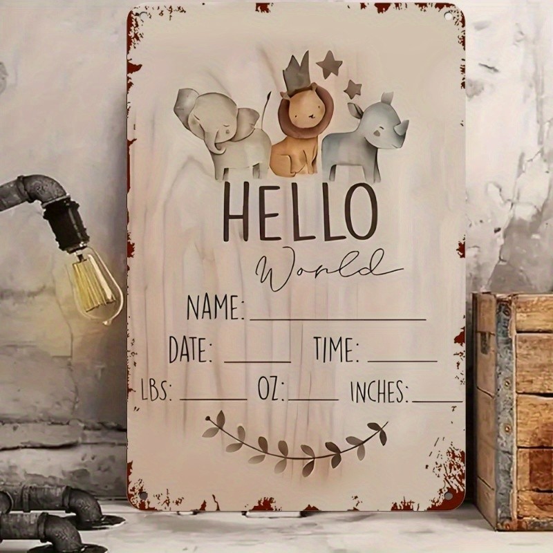 Tin Metal Signs Home Décor Decorative Plaques, Measuring 8X12 Inches Or 20X30 Cm