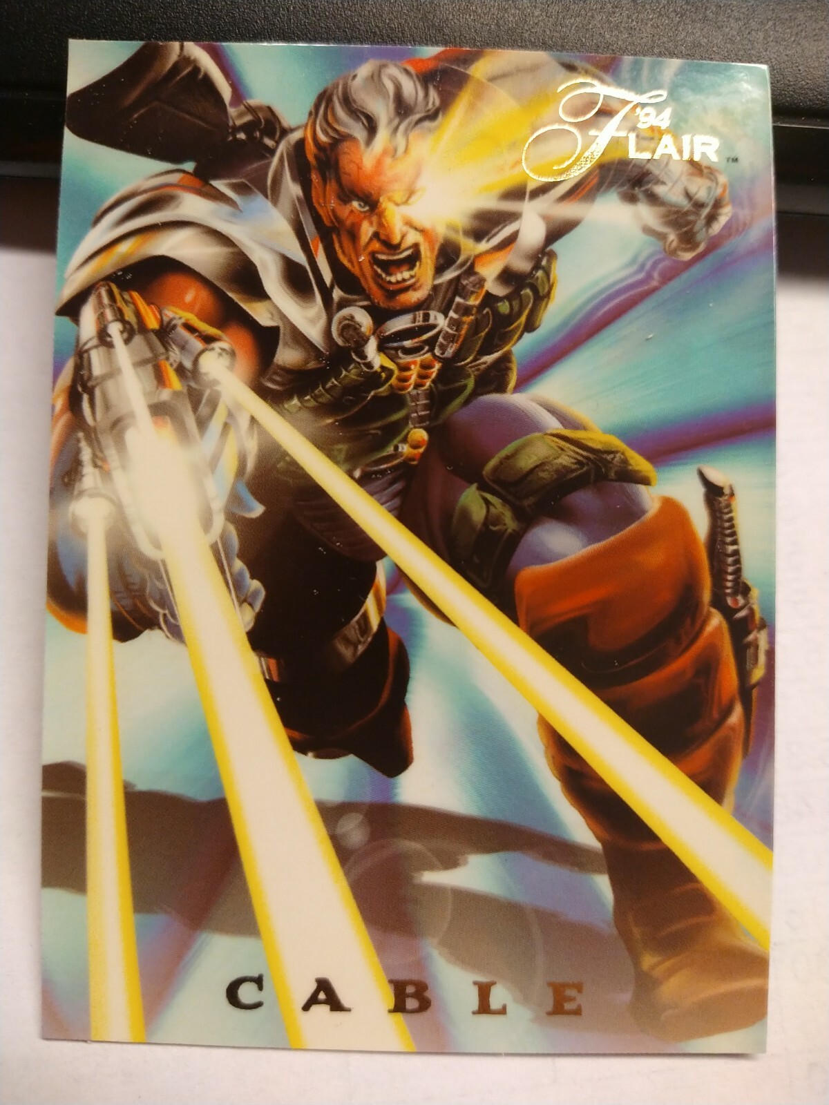Marvel Fleer Flair ’94 POWER BLAST “Chase Card” 1 of 18 Cable NEW UNCIRCULATED