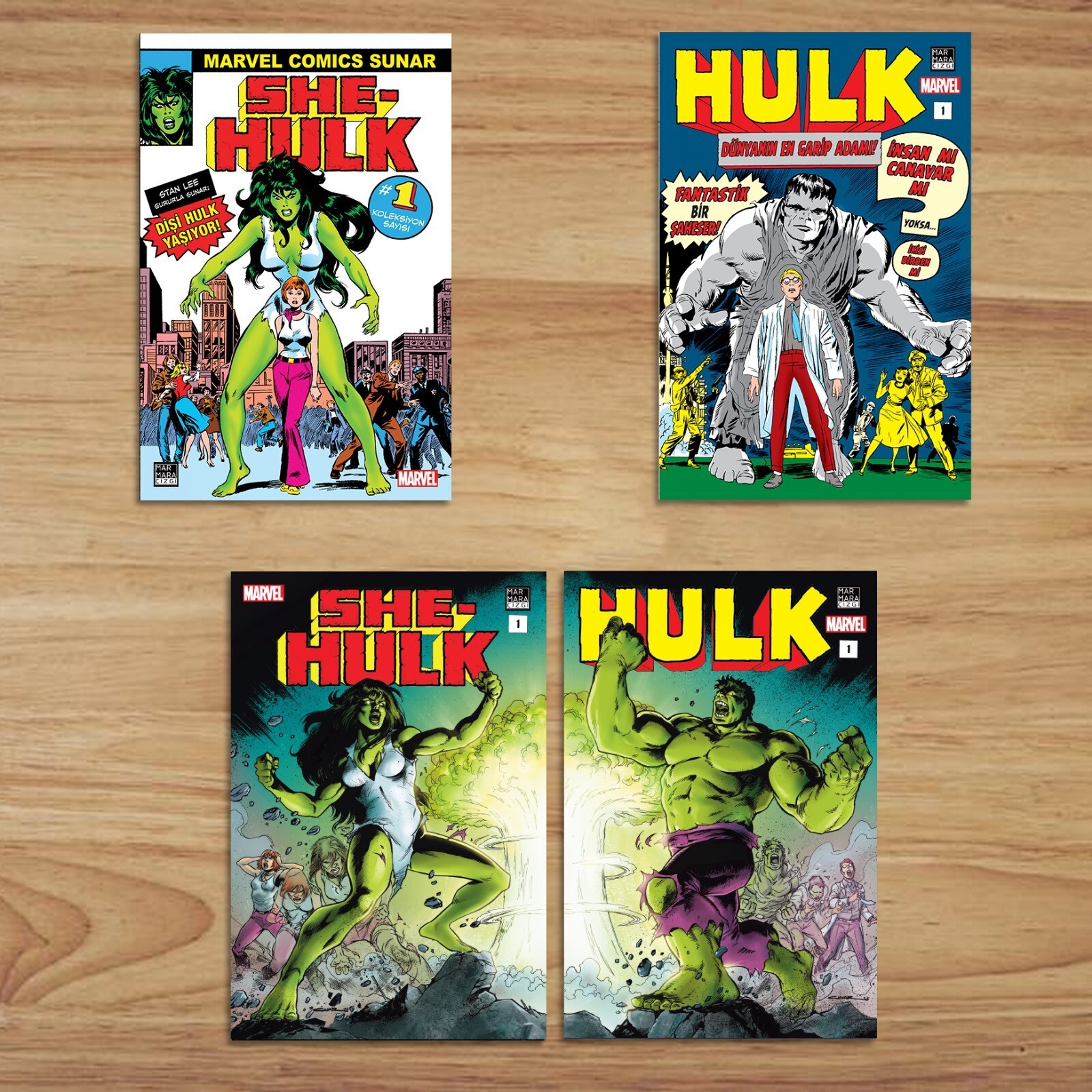 Hulk #1 – She-Hulk #1 Turkish Full Set (regular & Cinar ) Paralel Evren