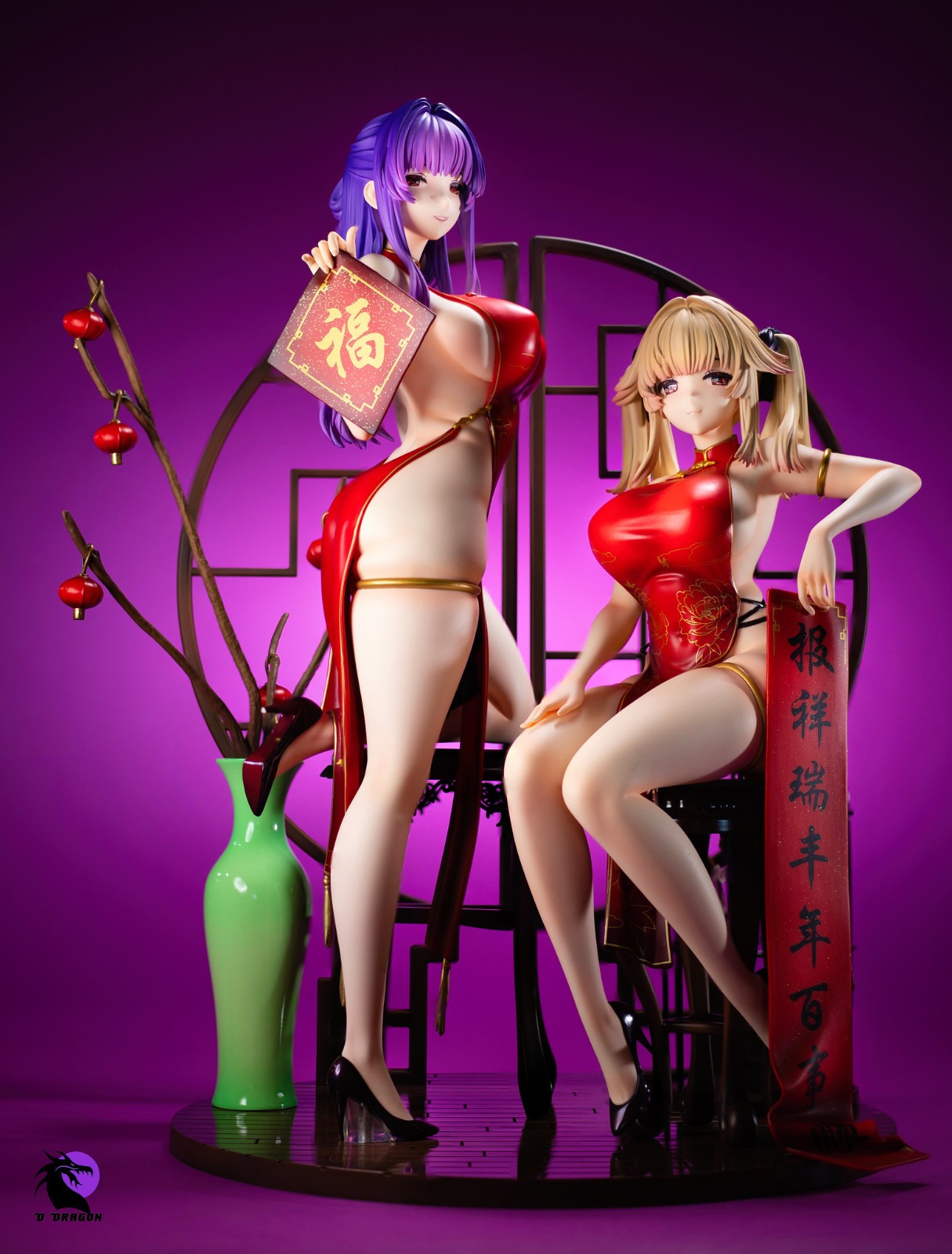 Binding Bountiful Year Yuri & Stella 1/4 Figures – Displayed – USA Seller
