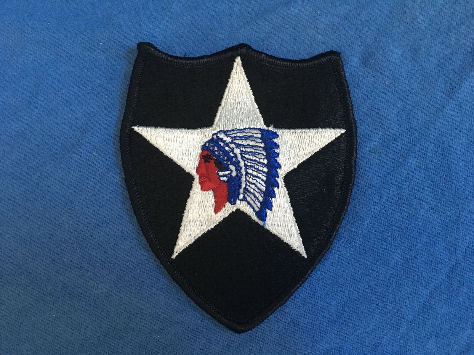 US Army 2nd INFANTRY Uniform Patch Indianhead “Second to None” WWI WWII Korea