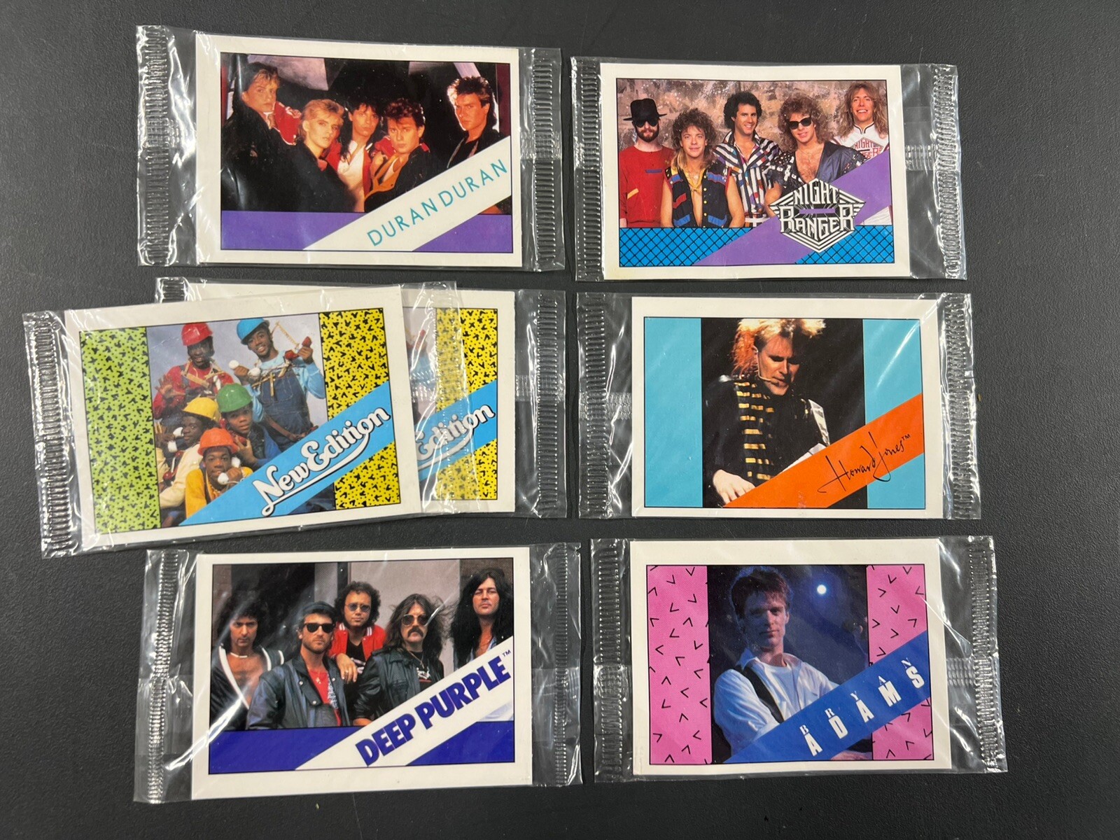 Lot of 7: 1985 Wonder Bread Rock & Pop Stars Trading Cards BRAND NEW SEALED