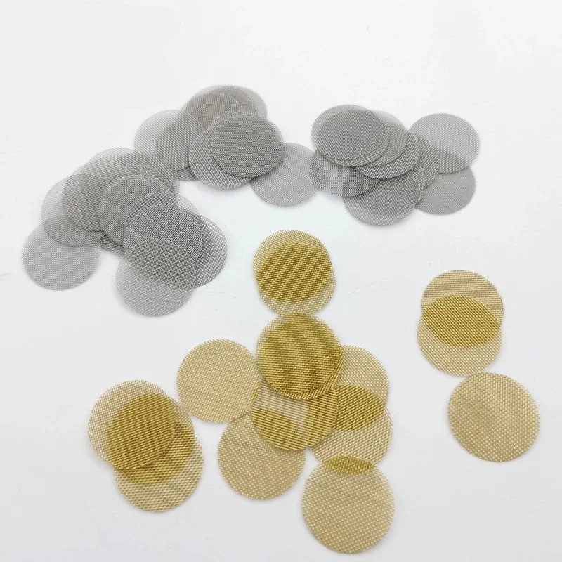 200Pcs Brass Pipe Screens 3/4″ Heavy Duty High-Quality Round Filter Mesh Gold US