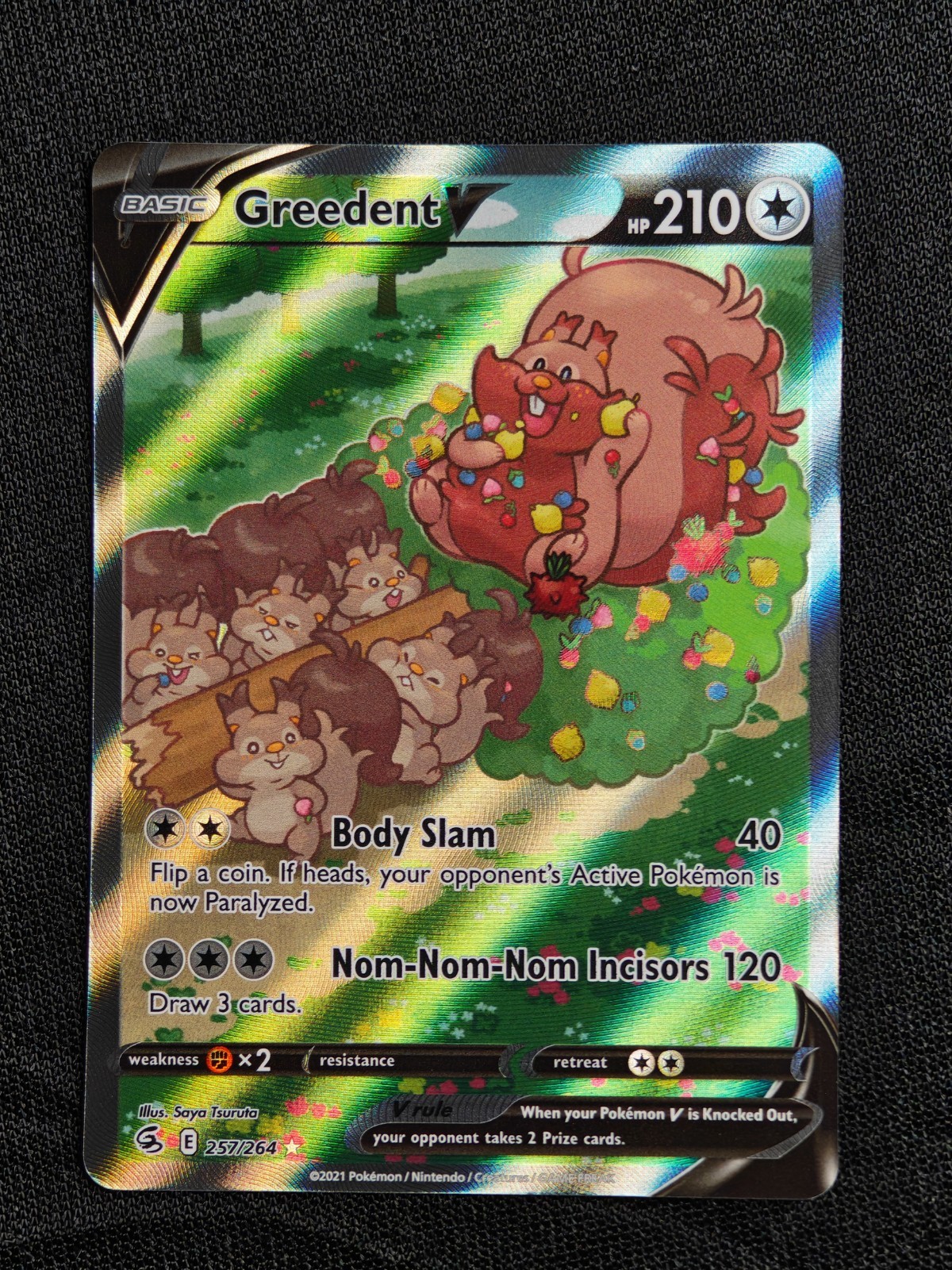 Greedent V 257/264 Fusion Strike Alternate Art NM