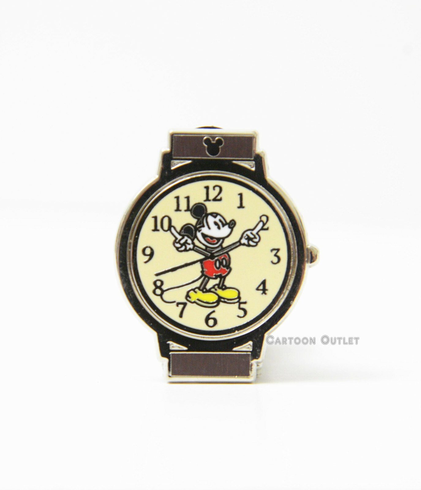 Disney Mickey Mouse Stop Watch Clock Trading Pin New in Package Authentic