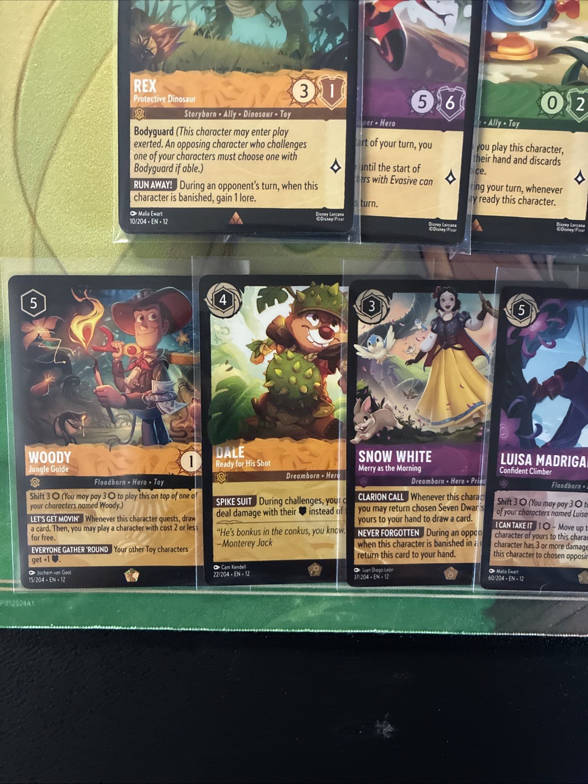 DISNEY LORCANA SET 12 WILDS UNKNOWN COMPLETE SET 1-204 With Puzzle Included