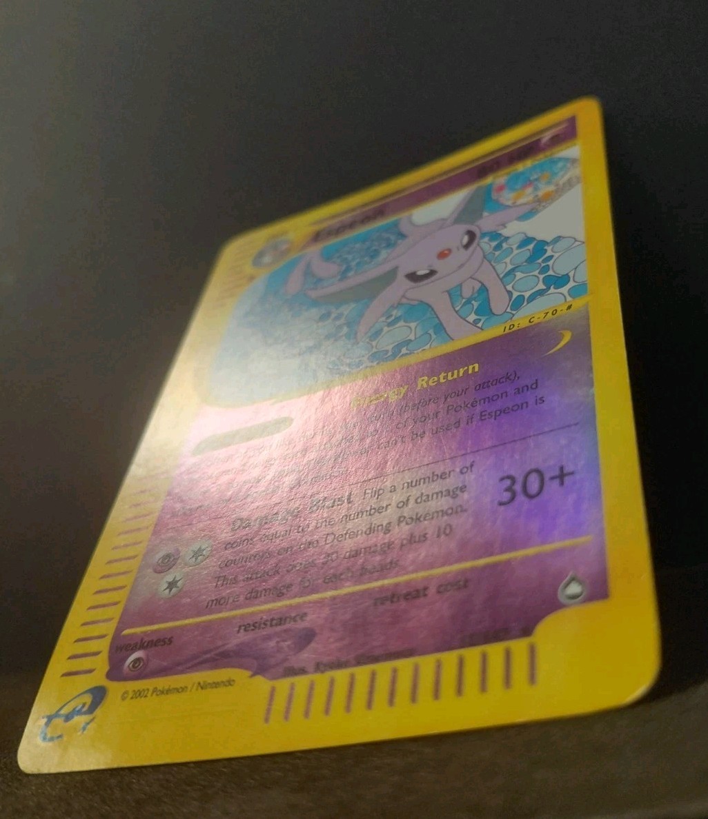 Espeon 11/147 Aquapolis Reverse Holo e-Card Vintage Rare Eng Pokemon Card